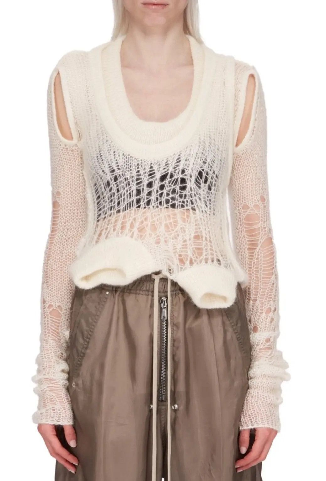 Rick Owens Rick Owens Banana Knit Mohair Sweater Size US S / EU 44-46 / 1 - 1 Thumbnail