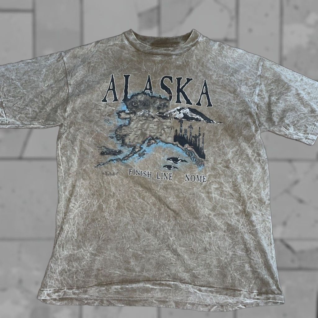 Vintage VINTAGE Prairie Mountain T-Shirt Mens Size L Adult Brown 100% Cotton Alaska Graphic Tee Men Size US L / EU 52-54 / 3 - 1 Thumbnail