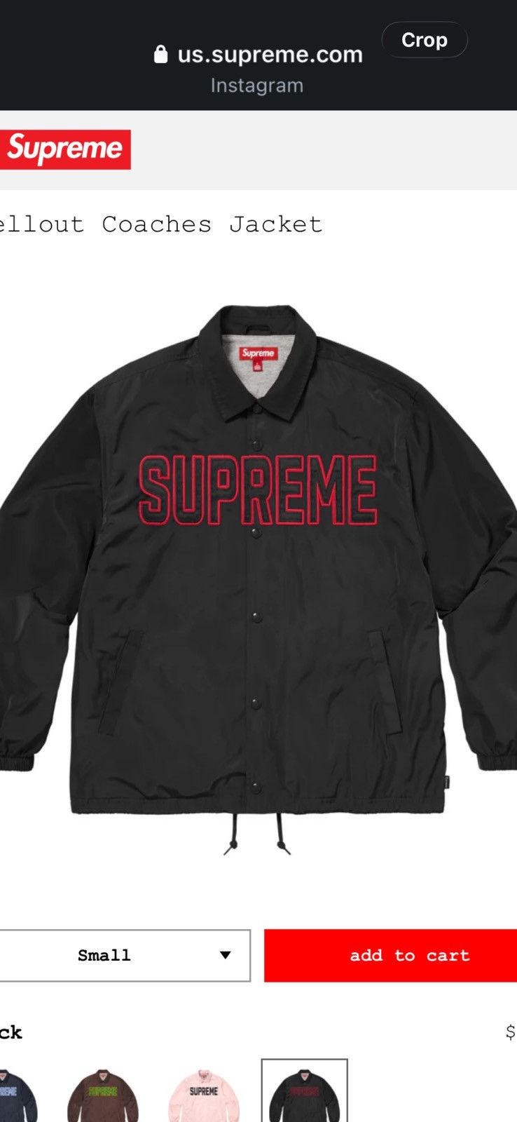 Supreme Supreme Spellout Coaches Jacket S26 Size US M / EU 48-50 / 2 - 3 Thumbnail
