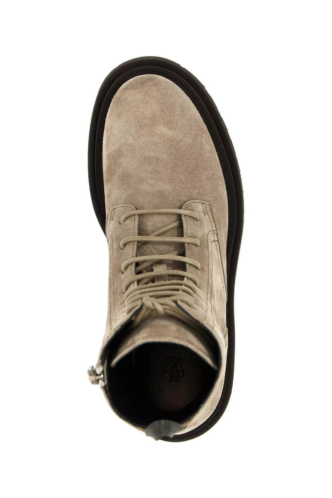 Brunello Cucinelli BRUNELLO CUCINELLI Monile Gray Suede Combat Boots Size US 6.5 / IT 36.5 - 4 Thumbnail