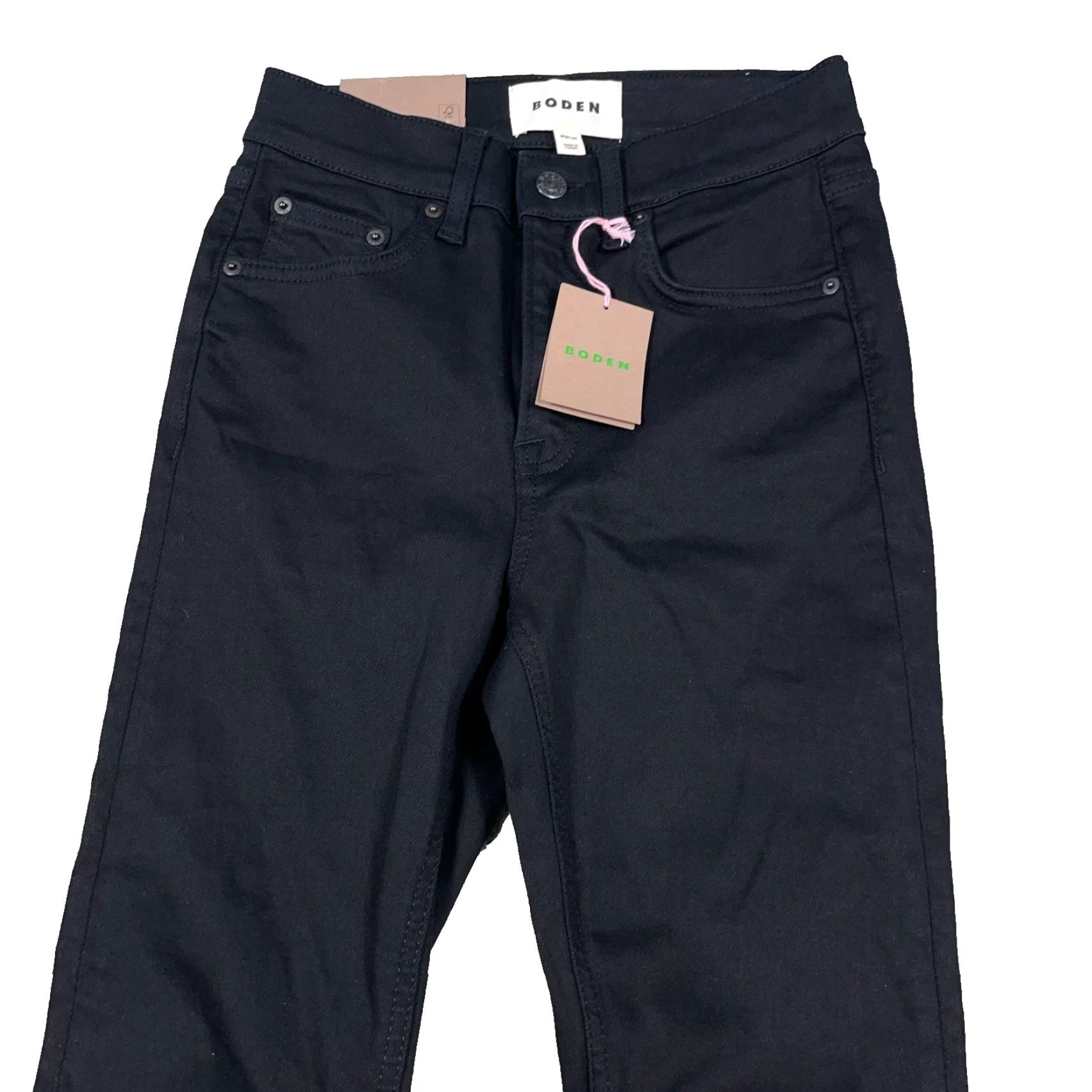 Boden Boden Skinny Jeans Women 28x32 Black High Rise Denim Stretch Jeans Slim 5-Pocket Charcoal Wash Size 28" / US 6 / IT 42 - 3 Thumbnail
