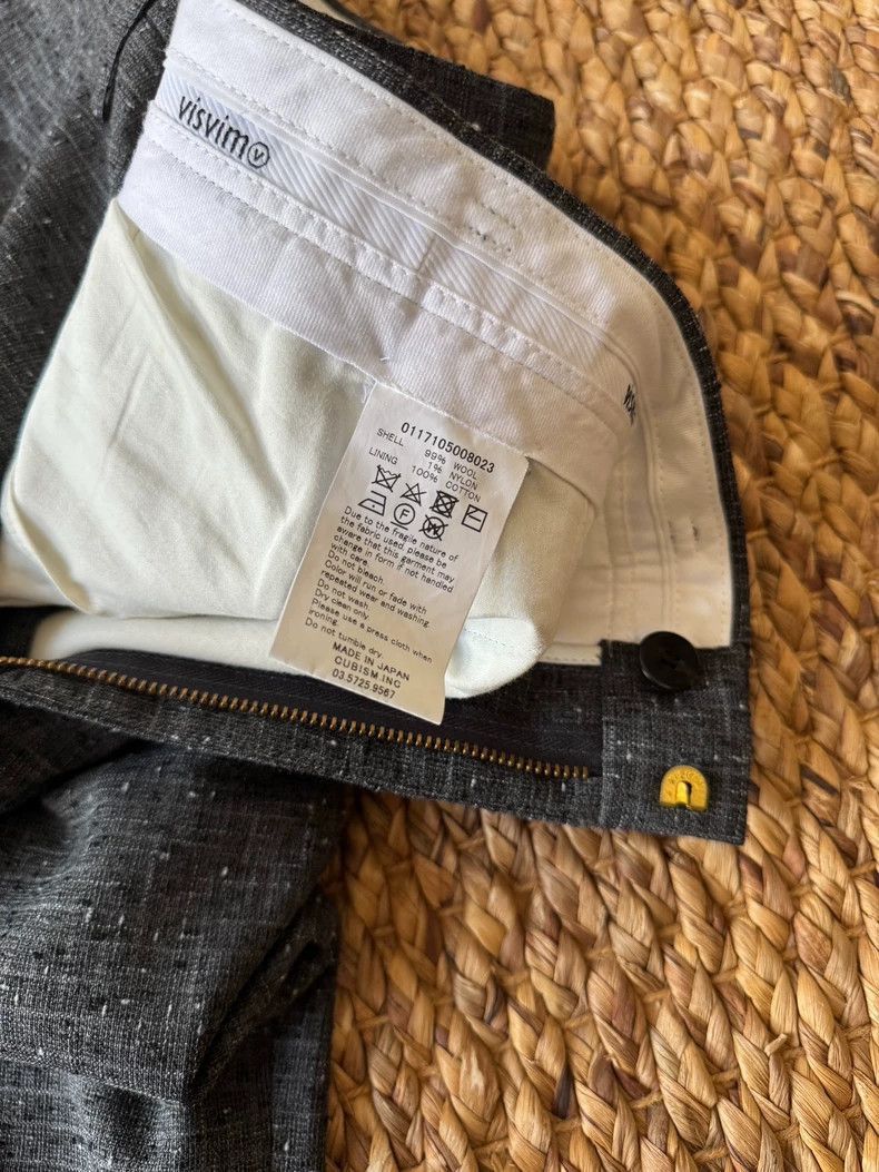 Visvim VISVIM Pleated Wide Slacks in Gray-2506 Size US 26 / EU 42 - 4 Thumbnail