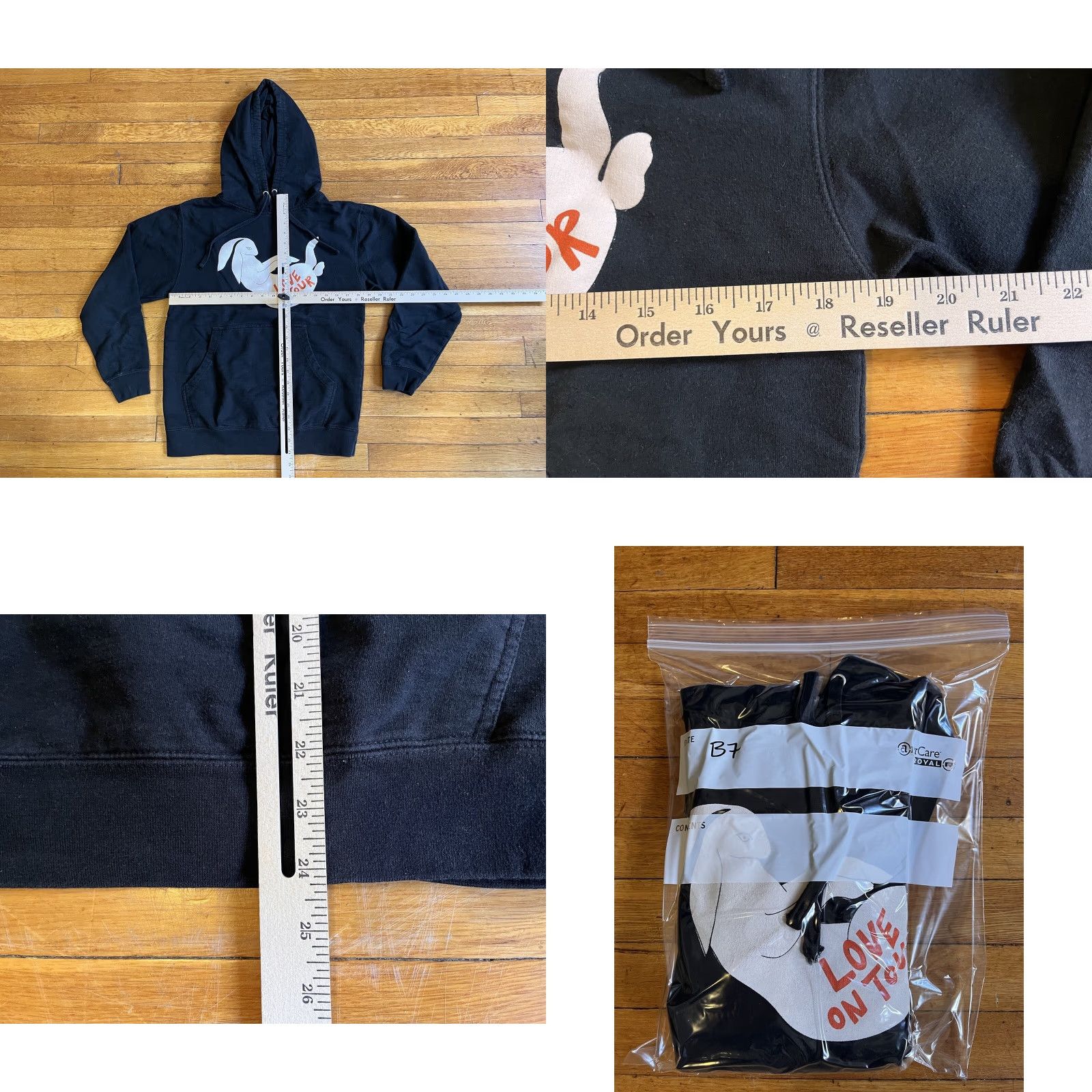 Vintage Harry Styles Love On Tour Hoodie Women’s Small Black Pullover Hooded Pockets Logo Art Bohemian Hipster Love Music Vintage: No Size S / US 4 / IT 40 - 8 Thumbnail