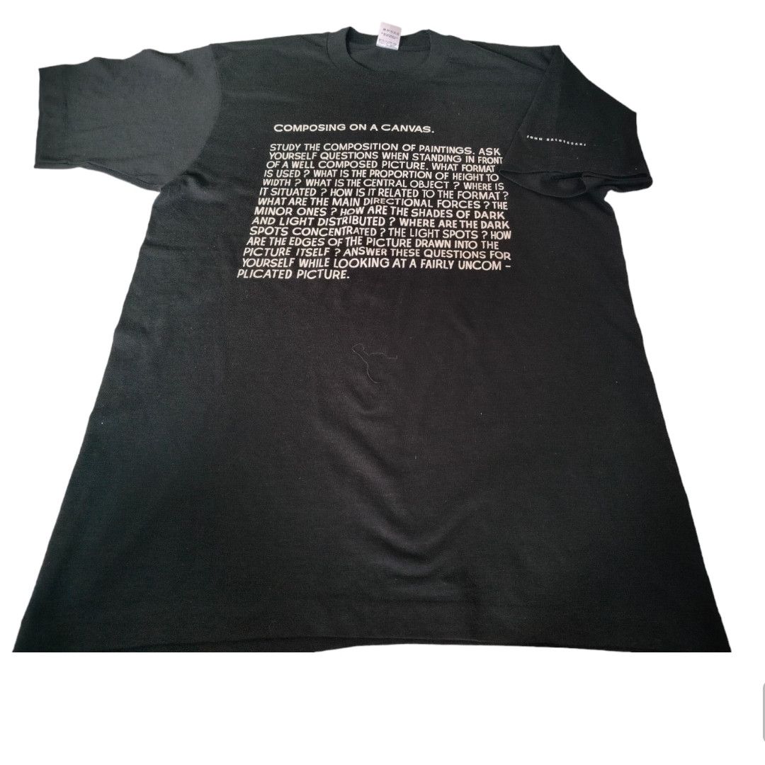 Vintage vintage John Baldessari "composing on a canvas." Size US L / EU 52-54 / 3 - 3 Thumbnail