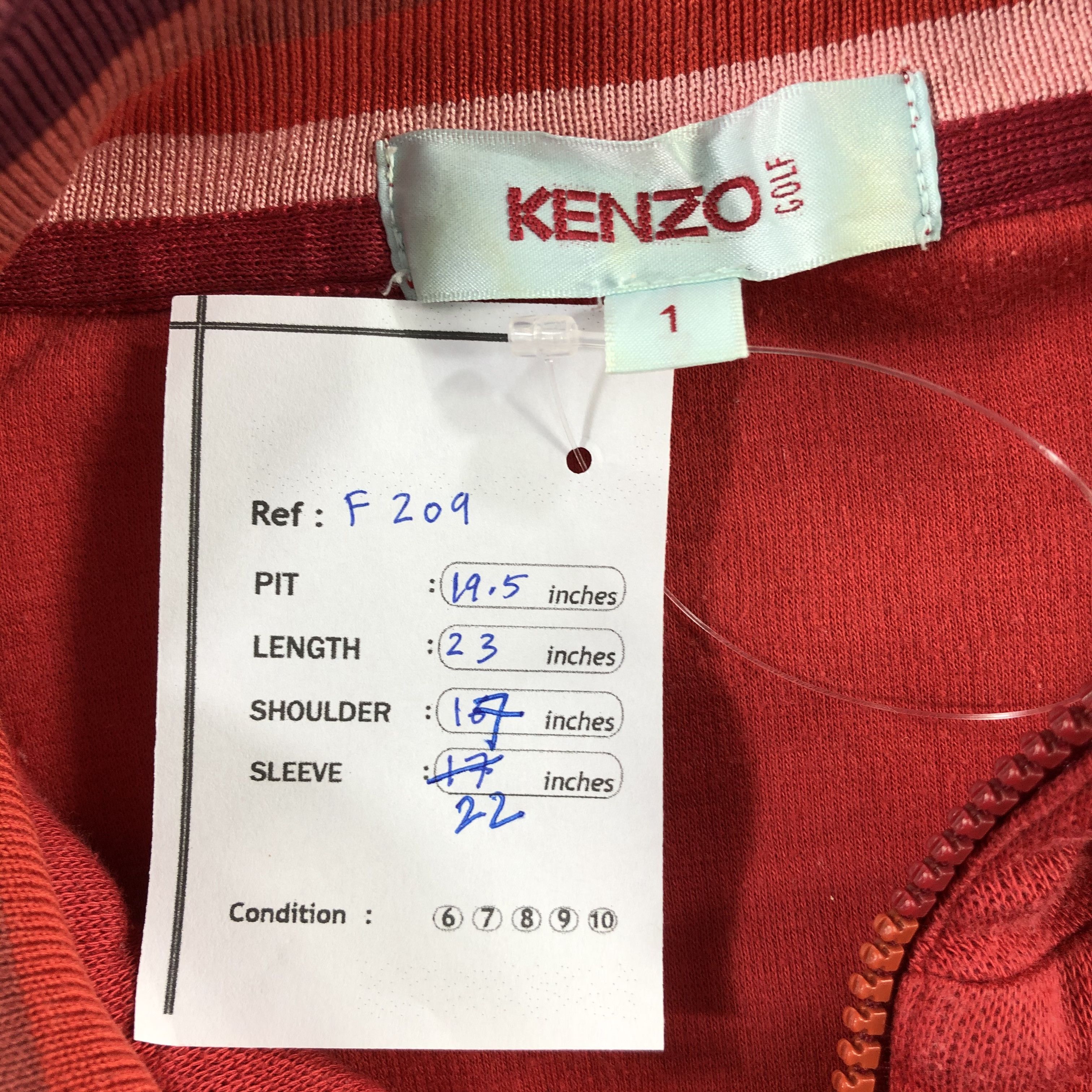 Kenzo Kenzo Golf Half Zip Sweater F209 Size US S / EU 44-46 / 1 - 8 Thumbnail