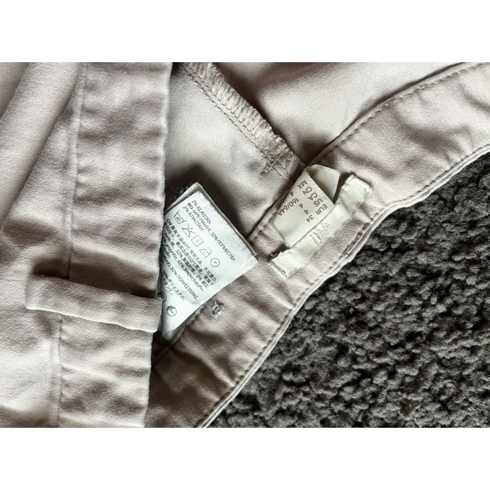 H&M H&M Dress Pants Women 4 Beige Skinny Ankle Business Casual Pull On Size 27" / US 4 / IT 40 - 5 Thumbnail