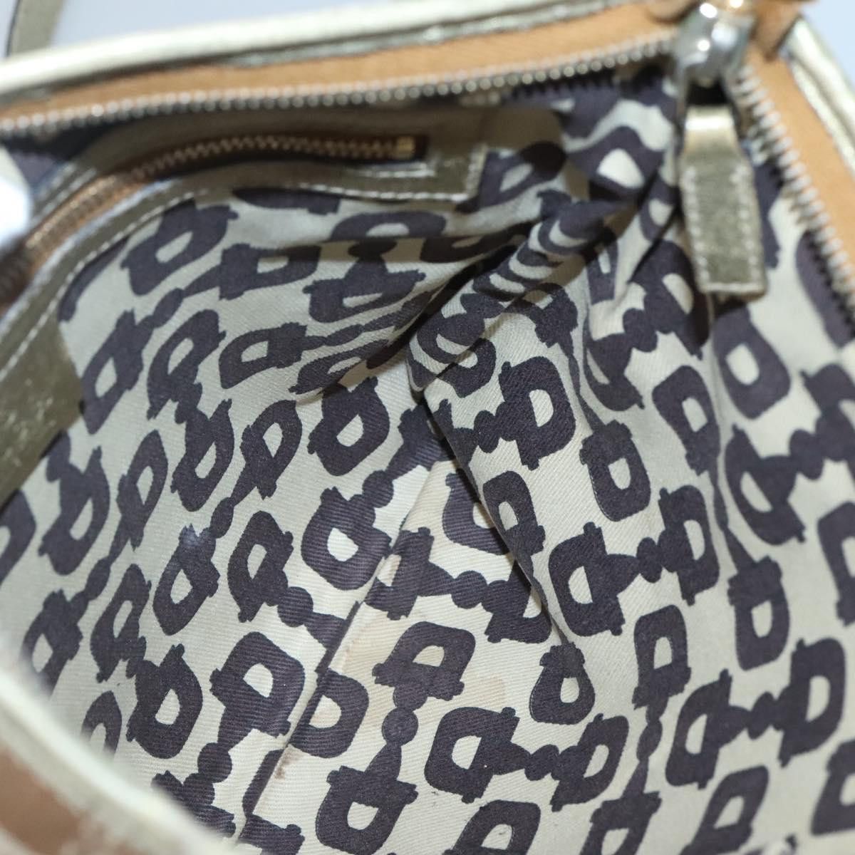Gucci GUCCI GG Canvas Sherry Line Shoulder Bag Beige Black Size ONE SIZE - 18 Thumbnail