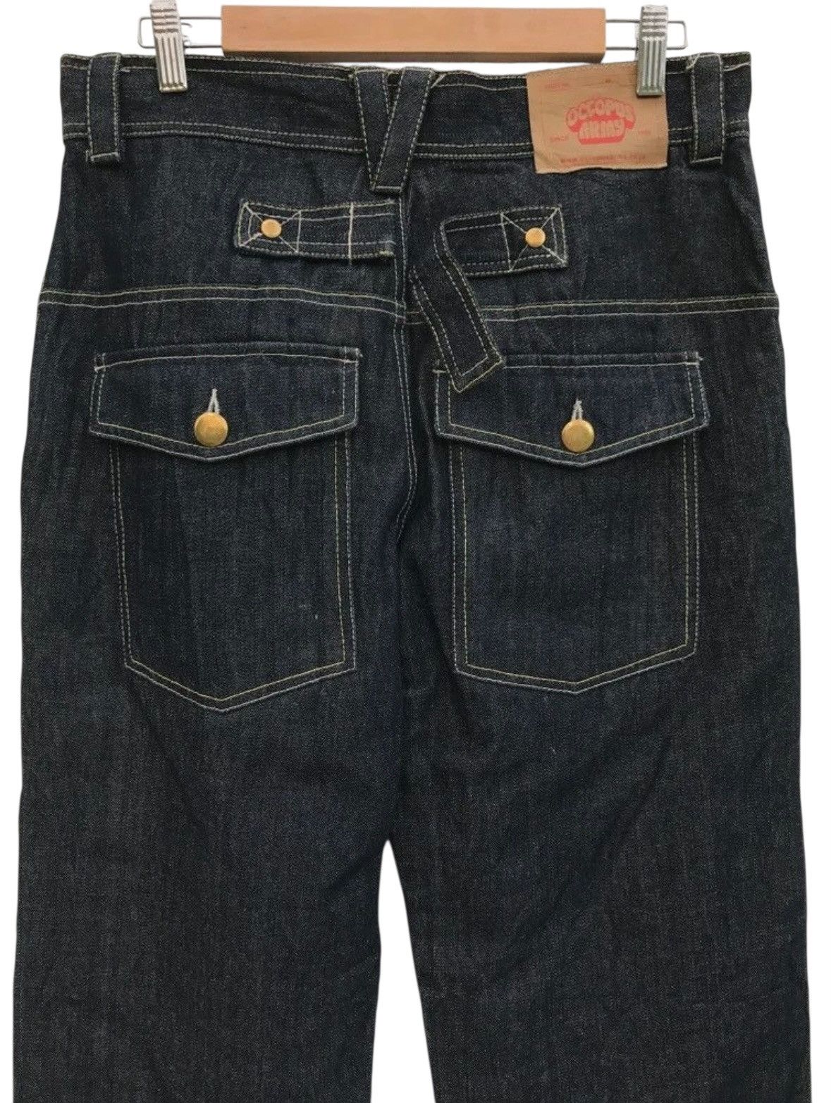 Japanese Brand Octopus Army Streetwear Buckle Back Denim Pants Size US 32 / EU 48 - 6 Thumbnail