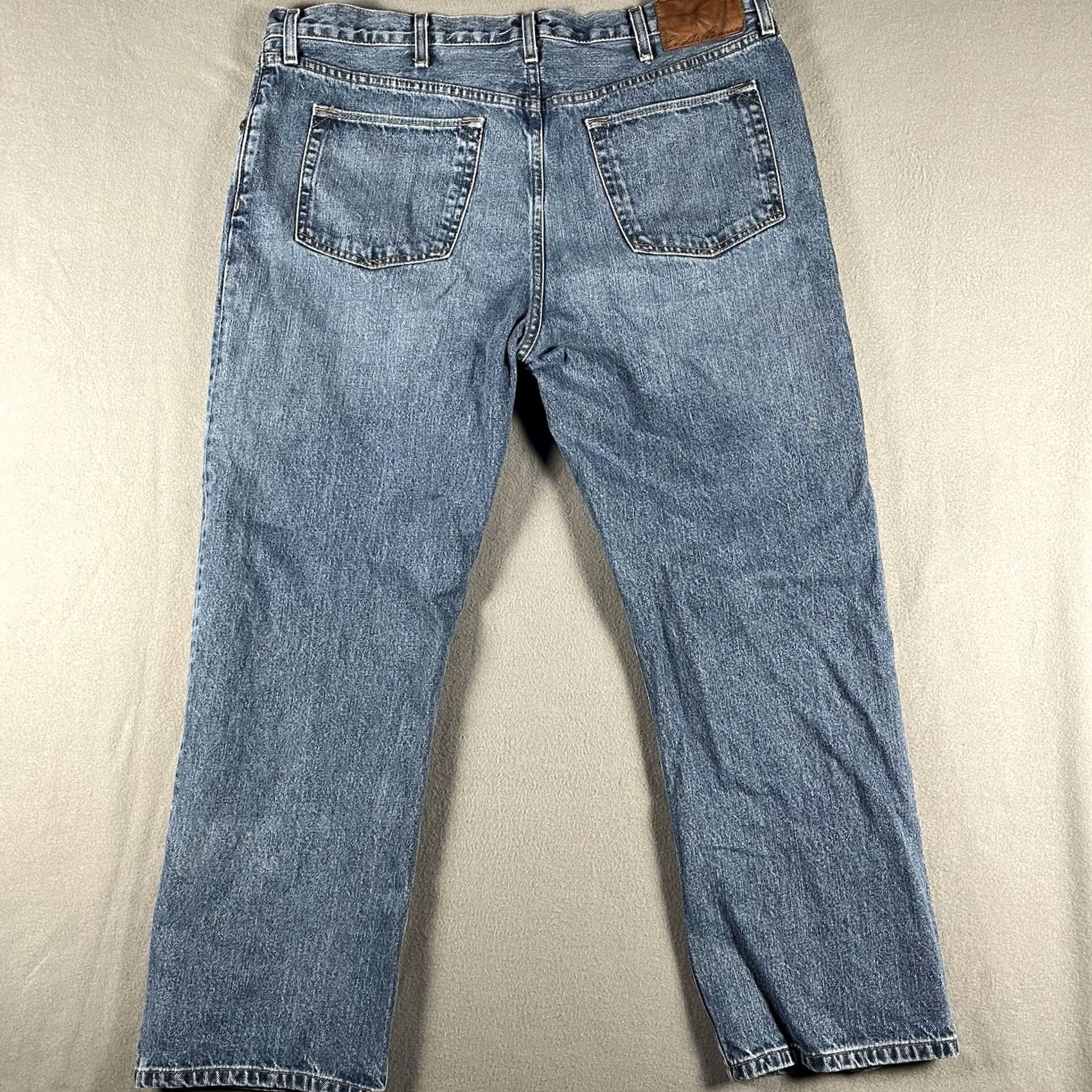 Eddie Bauer Eddie Bauer Jeans Men's Straight Leg 100% Cotton Relaxed Fit Blue Med Wash 40x30 Jeans Size US 40 / EU 56 - 4 Thumbnail