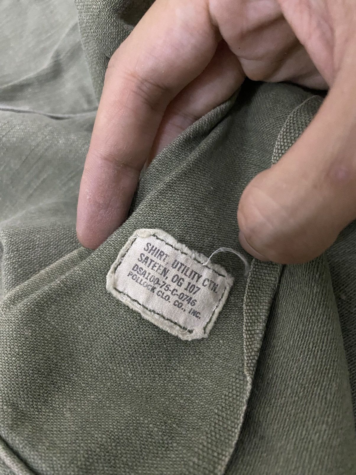 Vintage Vintage og 107 sateen utility military button ups Size US M / EU 48-50 / 2 - 8 Thumbnail