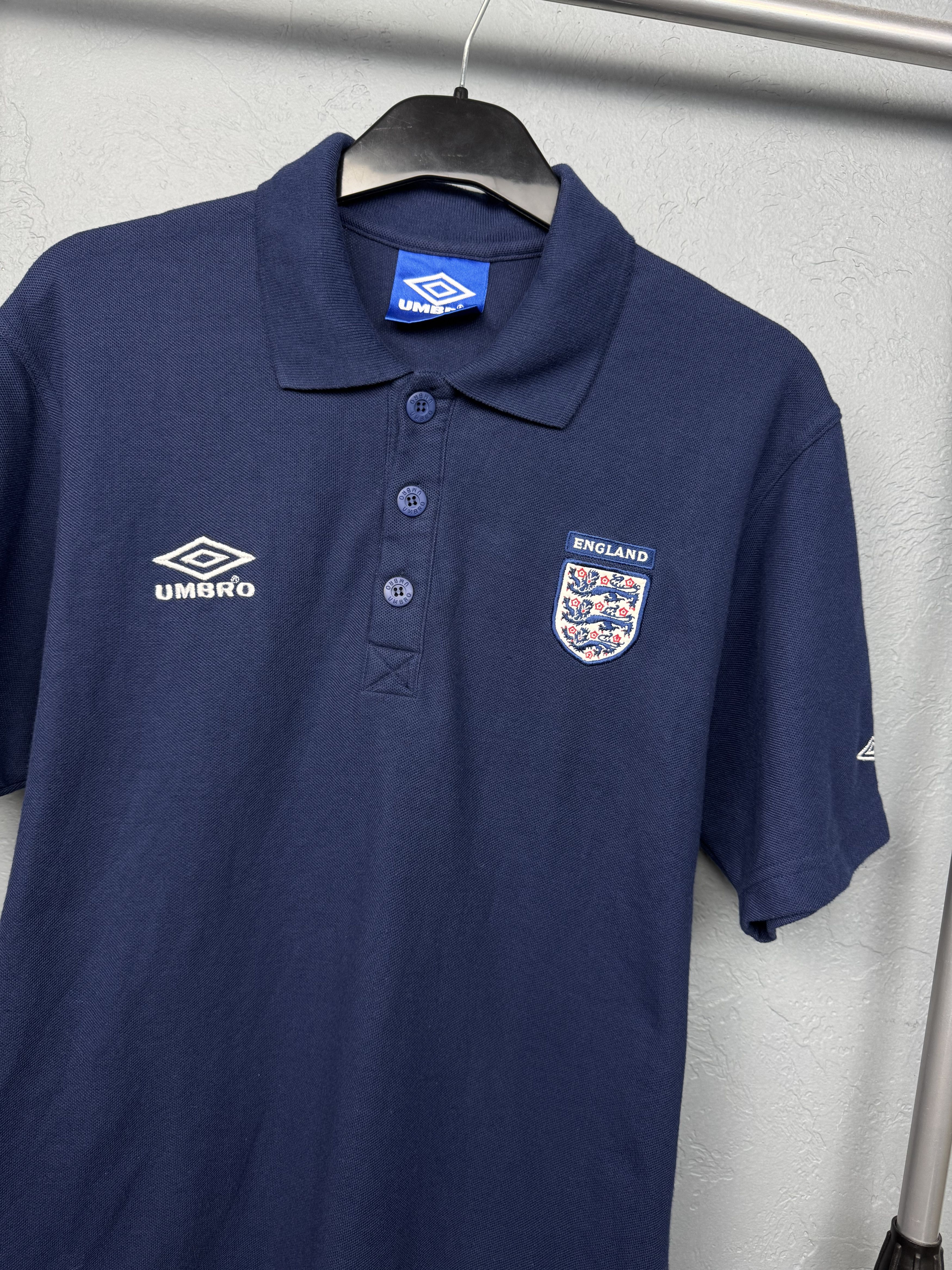 Umbro Umbro England Vintage Mens Polo Shirt Size US S / EU 44-46 / 1 - 2 Thumbnail