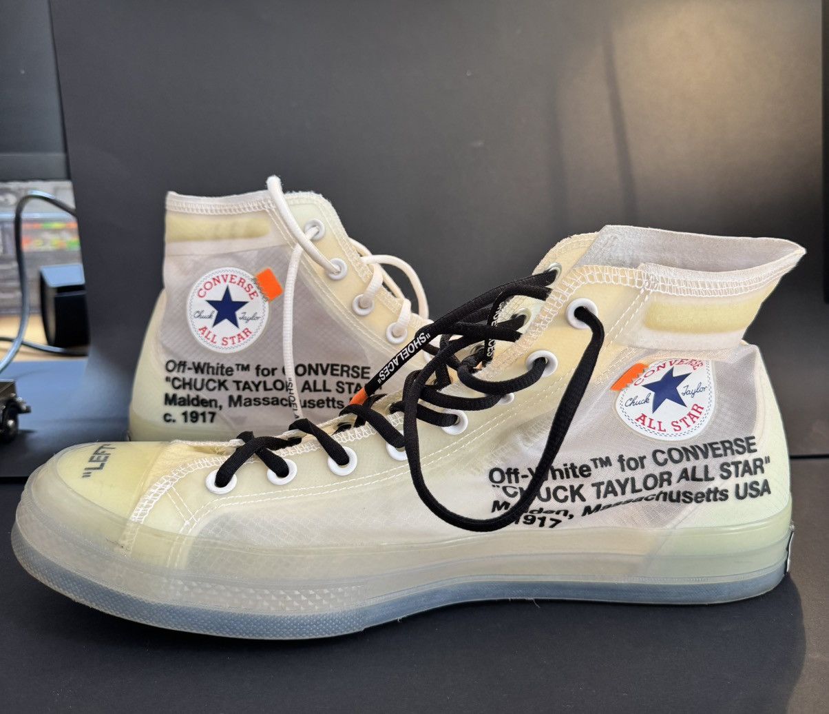 Converse × Off-White Converse Off White Vulcanized Size US 13 / EU 46 - 4 Thumbnail