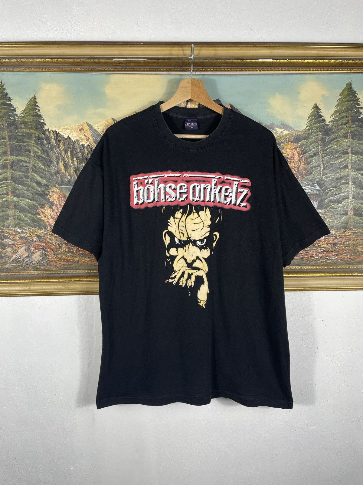 Band Tees × Vintage Vintage Retro Y2k 00s Bohse Onkelz T-shirt Tee Rock Metal Size US XXL / EU 58 / 5 - 1 Thumbnail