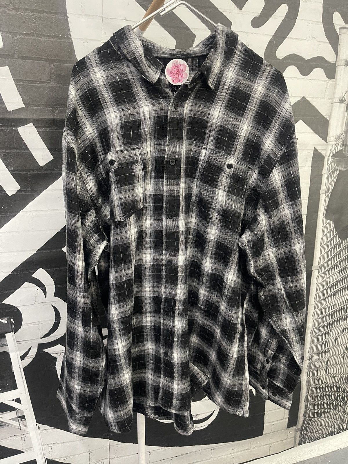 Anti Social Social Club × Designer ⚡️ ASSC Anti Social Club Overwhelming Proof Flannel 2XL ⚡️ Size US XXL / EU 58 / 5 - 5 Thumbnail