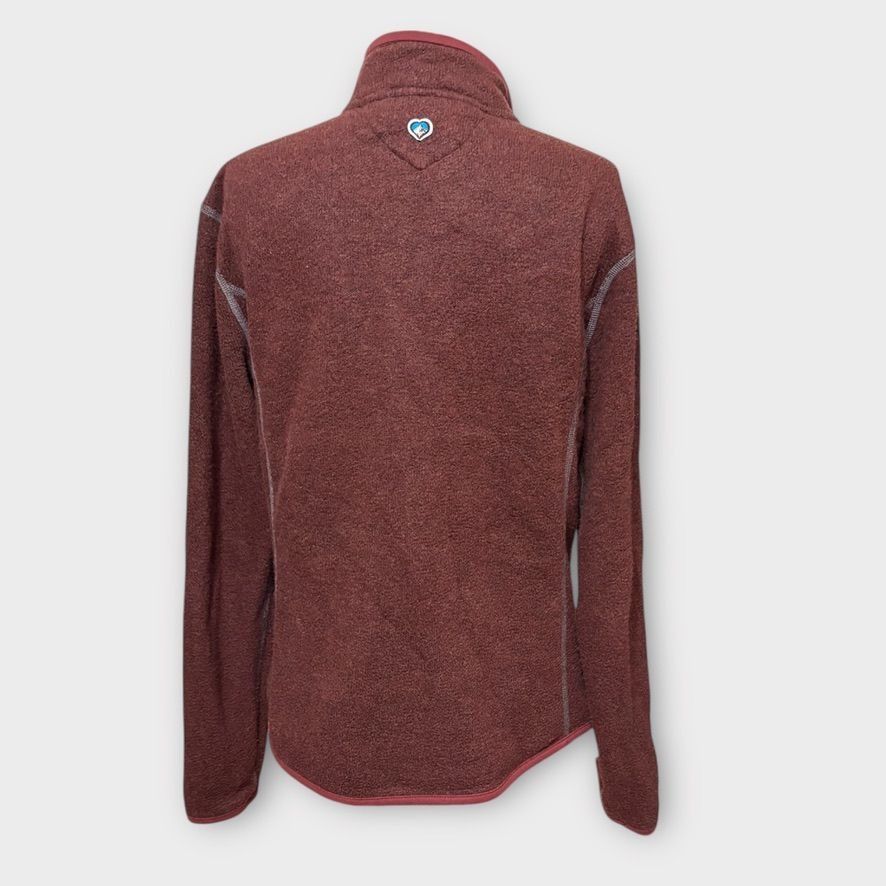 Kuhl Kuhl Alfpaca Fleece Jacket L Full Zip Sherpa Burgundy Red EU Size L / US 10 / IT 46 - 2 Thumbnail