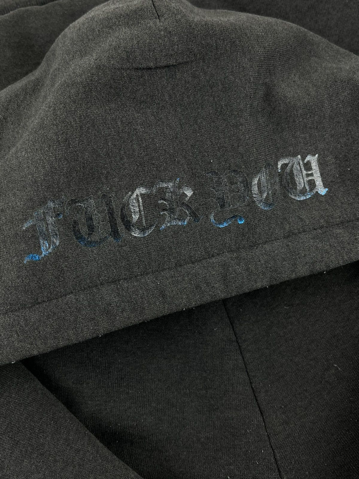 Chrome Hearts Chrome Hearts Vintage Thrashed Metallic Blue Thermal Hoodie Size US S / EU 44-46 / 1 - 9 Thumbnail