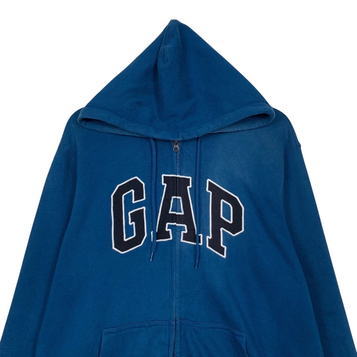Gap GAP Spellout Big Logo Zipper Hoodie Sweatshirt #3617-C165 Size US M / EU 48-50 / 2 - 2 Thumbnail