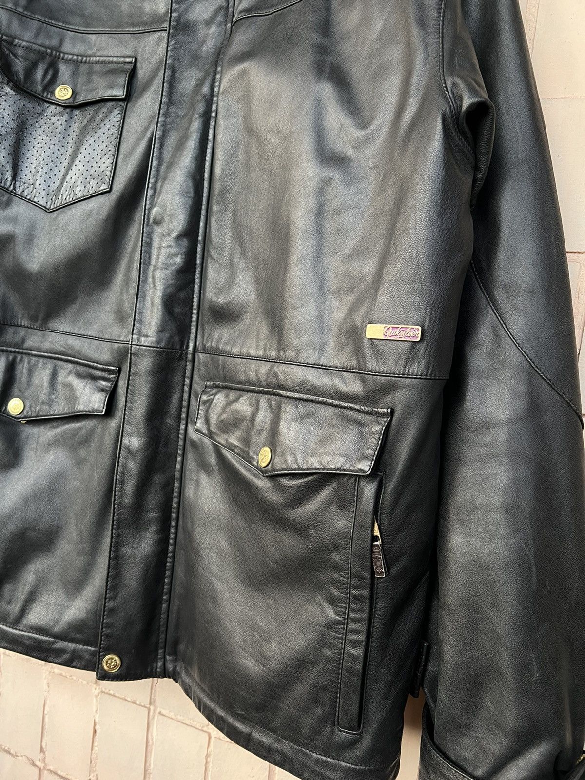 Quiksilver Ski Quiksilver vintage y2k leather jacket Size US L / EU 52-54 / 3 - 3 Thumbnail