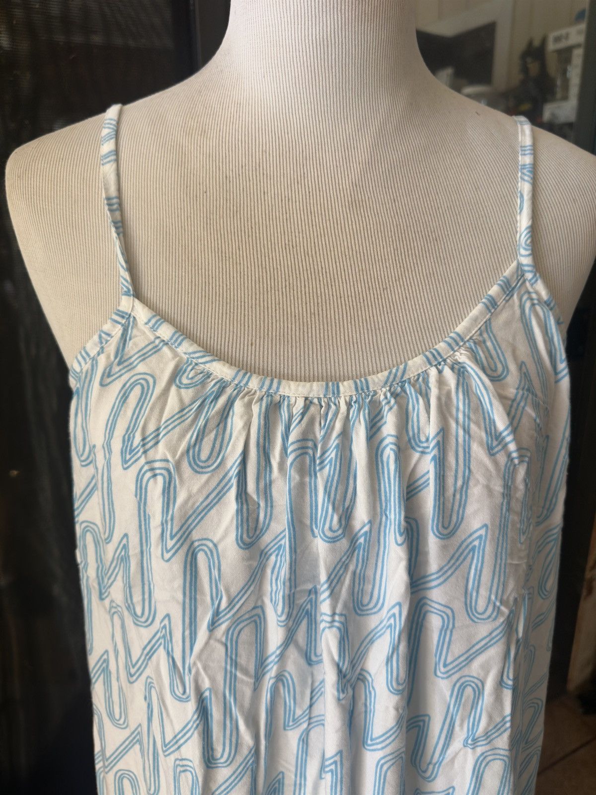Other PreOwned Ava Sky Hawaiian Long Dress White/Blue Women's S Size S / US 4 / IT 40 - 3 Thumbnail