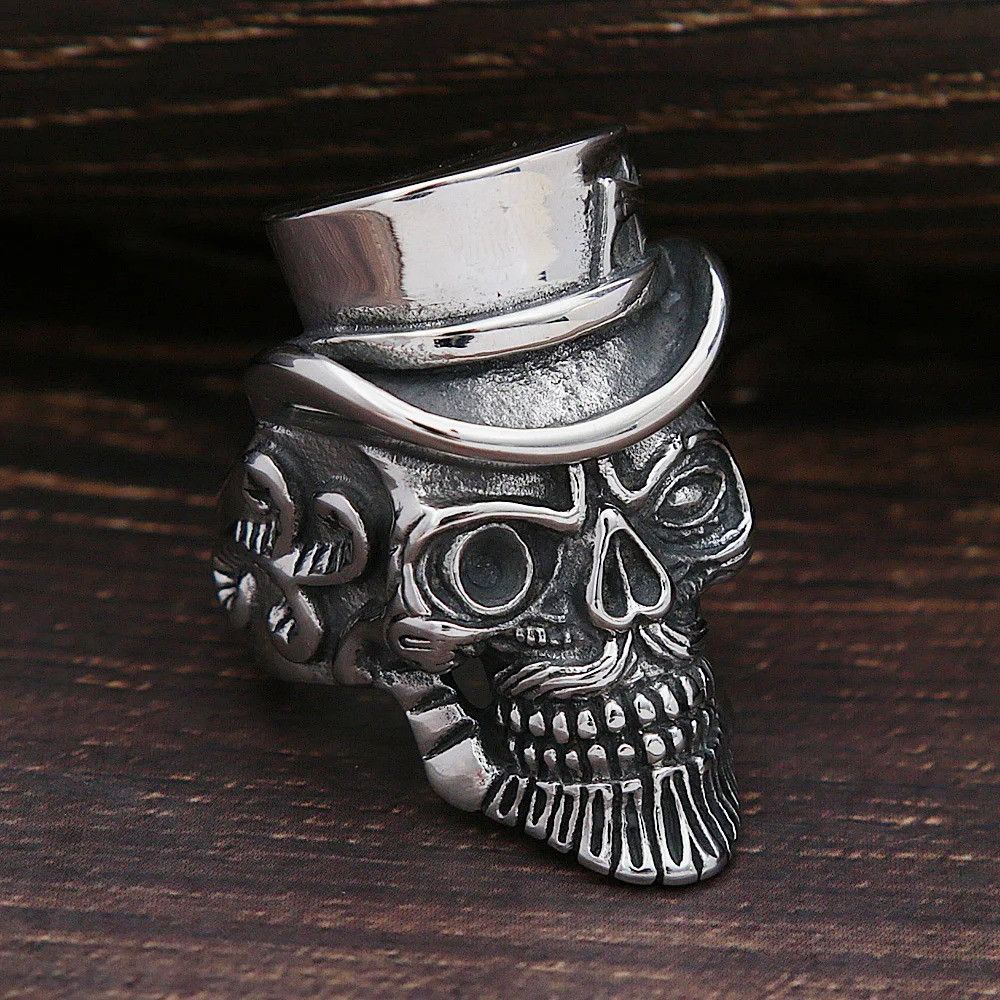 Vintage Skull Magician Ring Size ONE SIZE - 3 Thumbnail