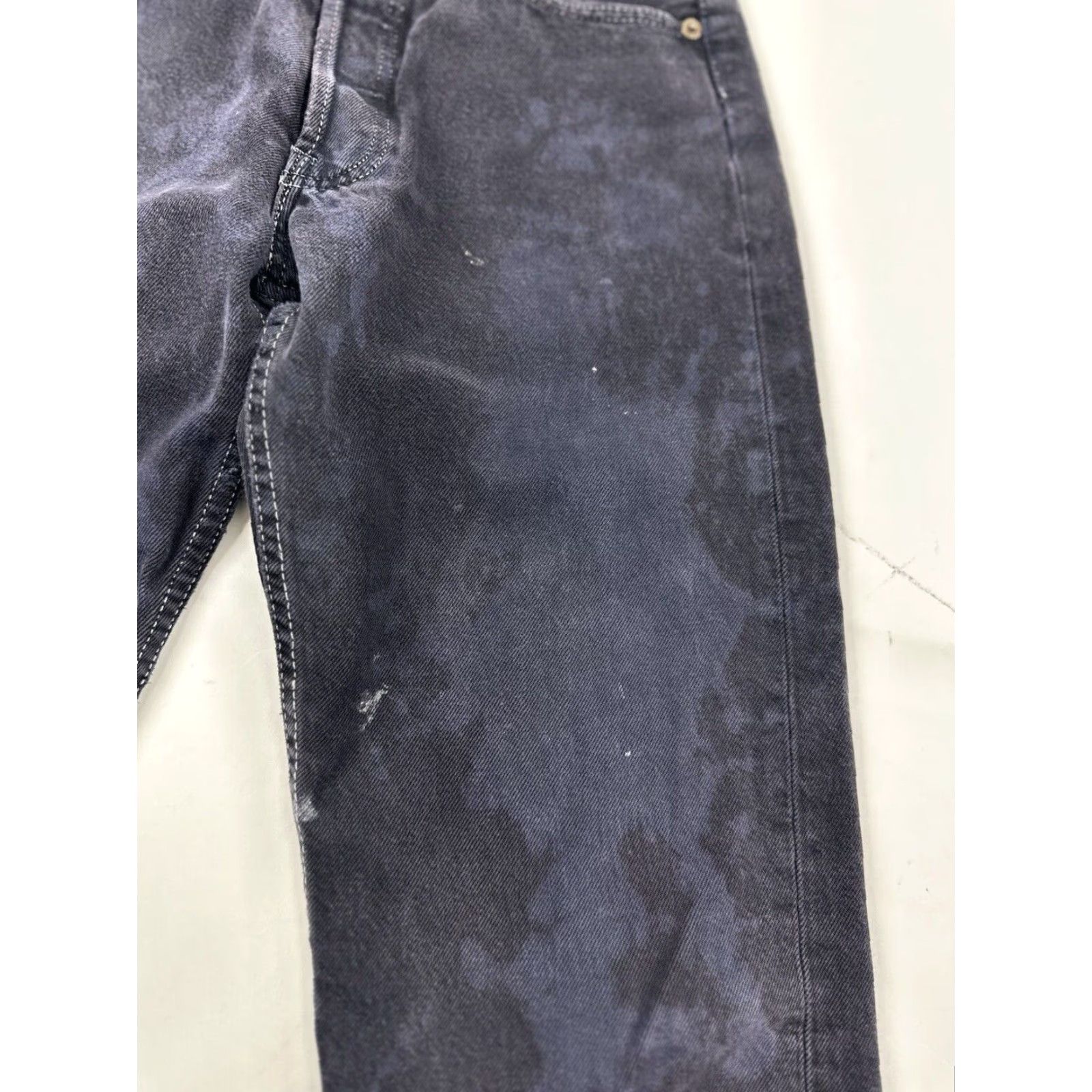 Levi's VINTAGE Levi's 501 Jeans 27x27 Black Distressed 80s 90s Mens Size US 27 - 5 Thumbnail