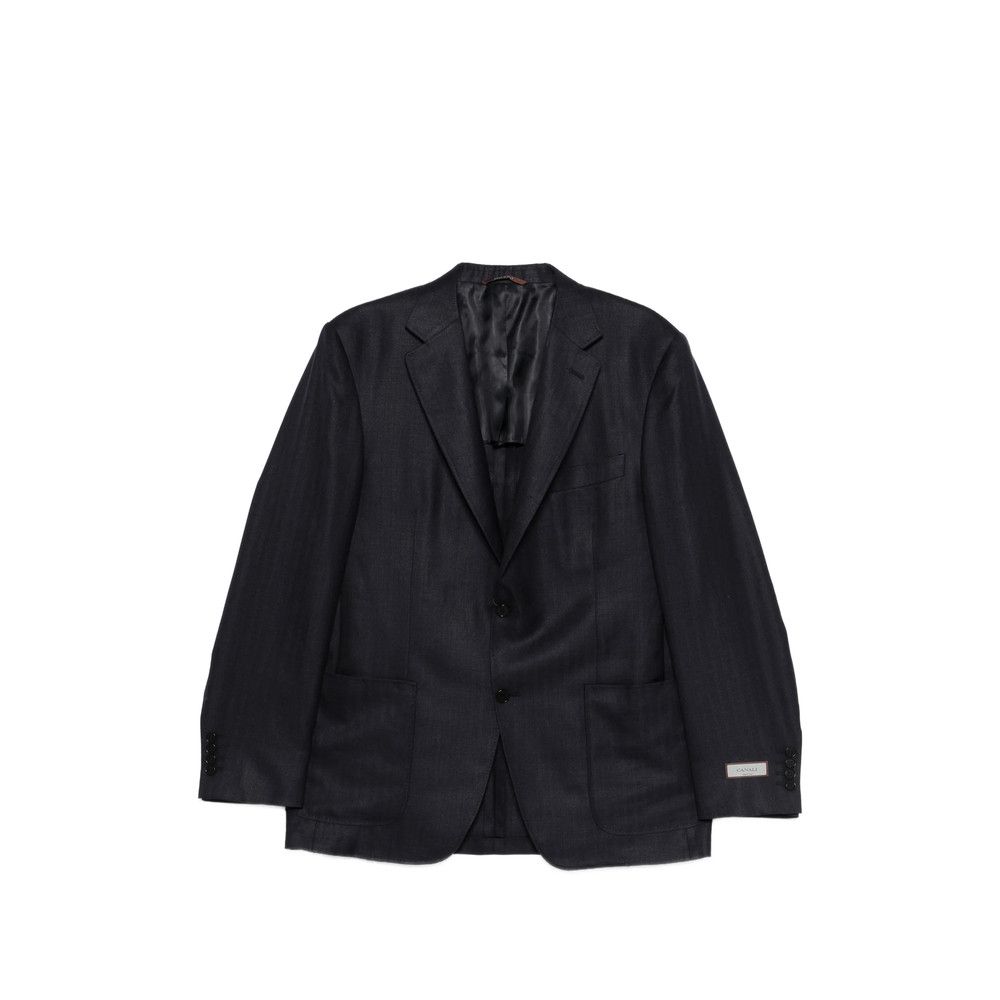 Canali Canali BLUE Jackets - Blazers Size US XXL / EU 58 / 5 - 1 Thumbnail