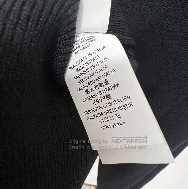 Versace Versace Men's Black Wool Sweater with Embroidery . Size US XXL / EU 58 / 5 - 6 Thumbnail
