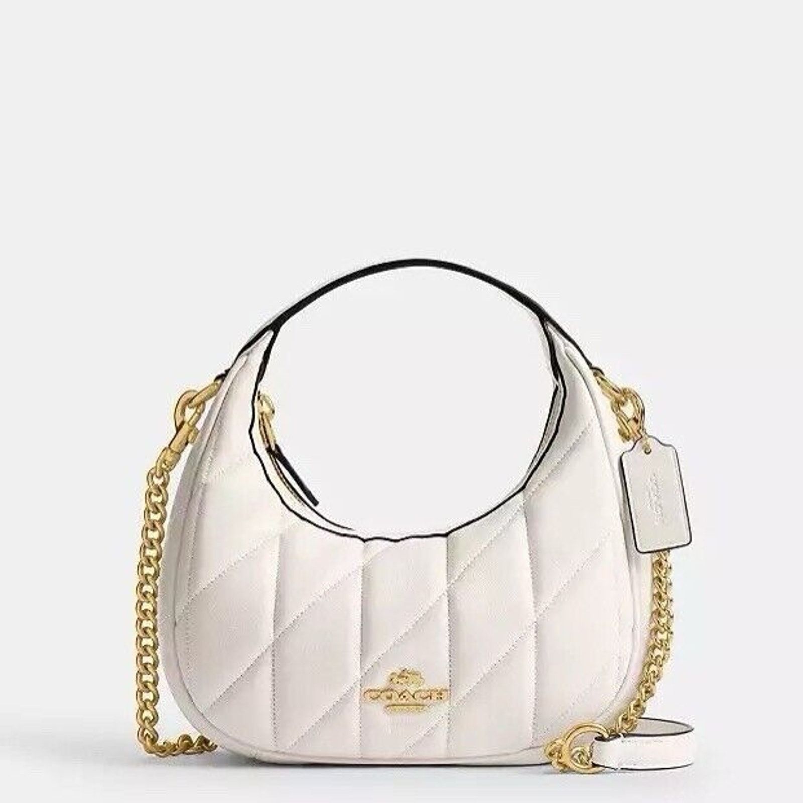 Coach NWT COACH Carmen Mini Crossbody Bag CY710 Gold/Chalk Size ONE SIZE - 1 Thumbnail