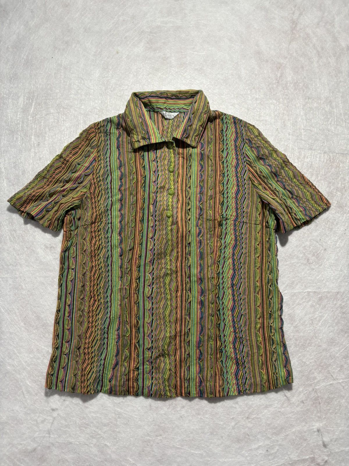 Vintage Vintage Stripe Polo Shirt Size US M / EU 48-50 / 2 - 1 Thumbnail