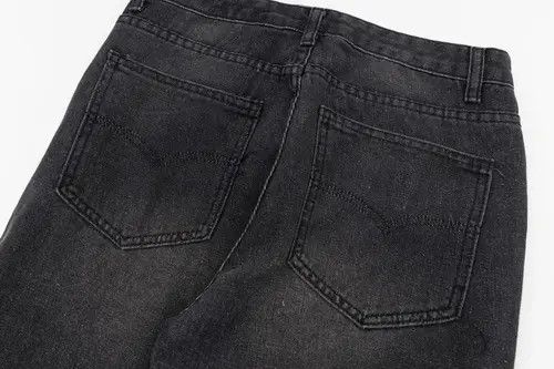 VIBE Baggy Y2k patchwork side rivets flared jeans trousers Size US 32 / EU 48 - 6 Thumbnail