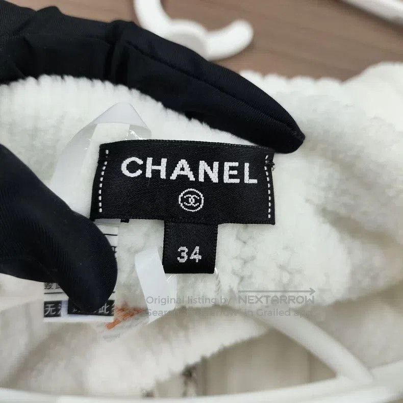 Chanel Chanel Fleece chain leather jacket Size XXS / US 00 / IT 34 - 3 Thumbnail