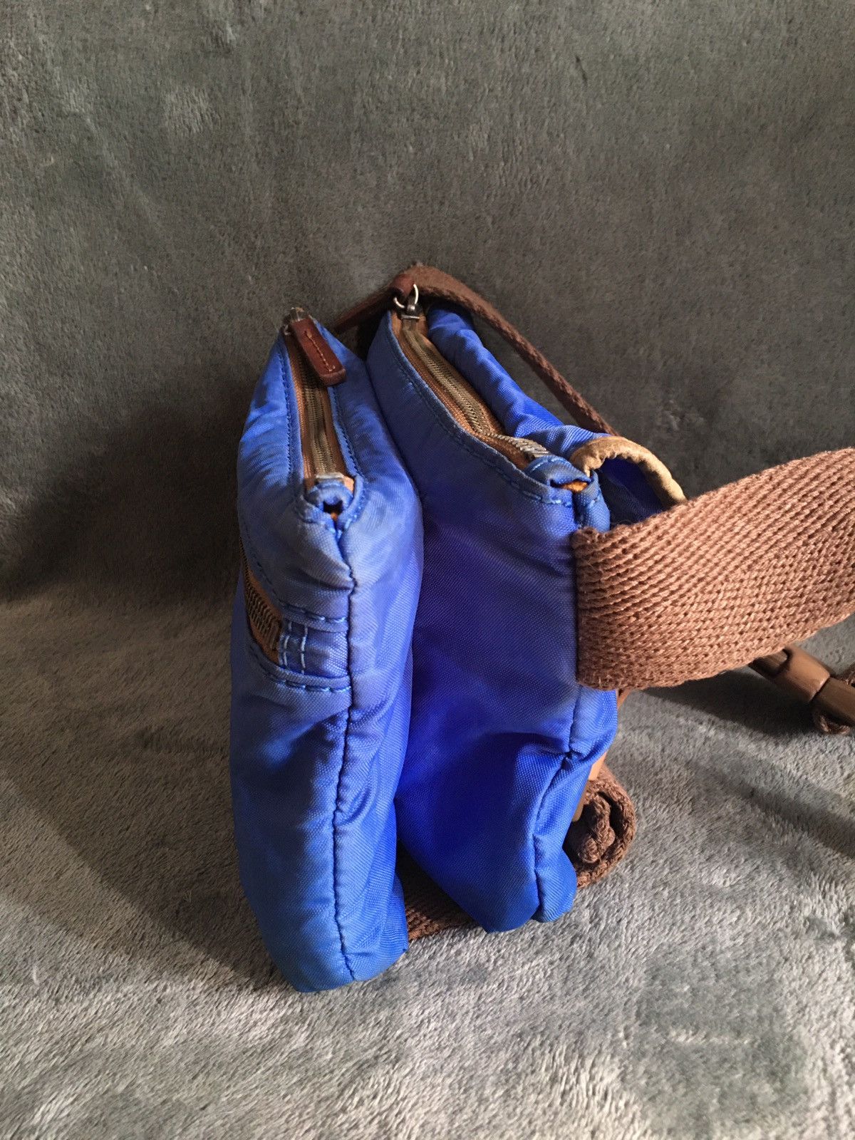 Ally Capellino ALLY CAPELLINO Blue Canvas Messenger Shoulder Bag Size ONE SIZE - 4 Thumbnail