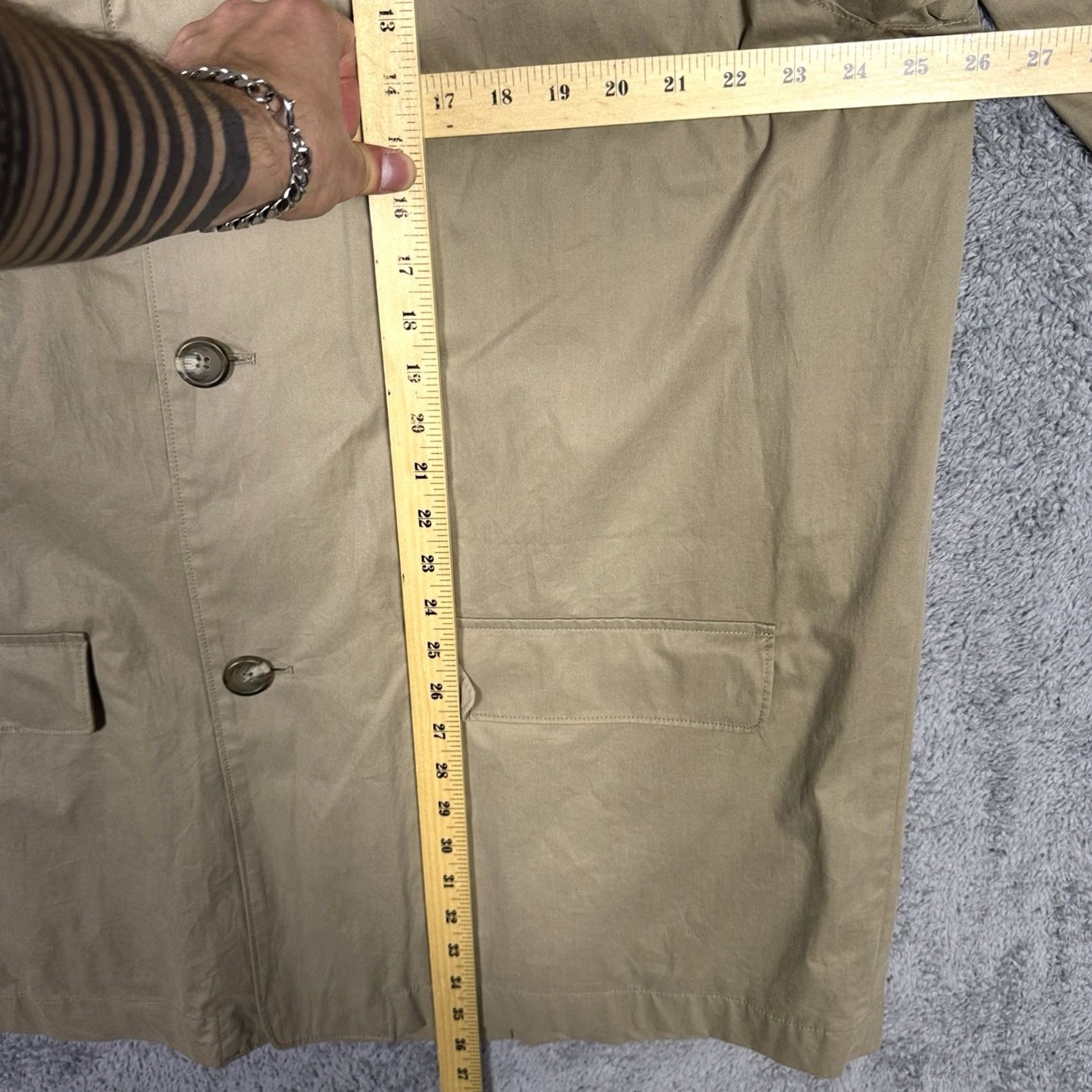 Brooks Brothers Brooks Brothers Jacket Mens L Rain Mac Car Coat Mackintosh CanvasOvercoat Beige M Size US M / EU 48-50 / 2 - 6 Thumbnail