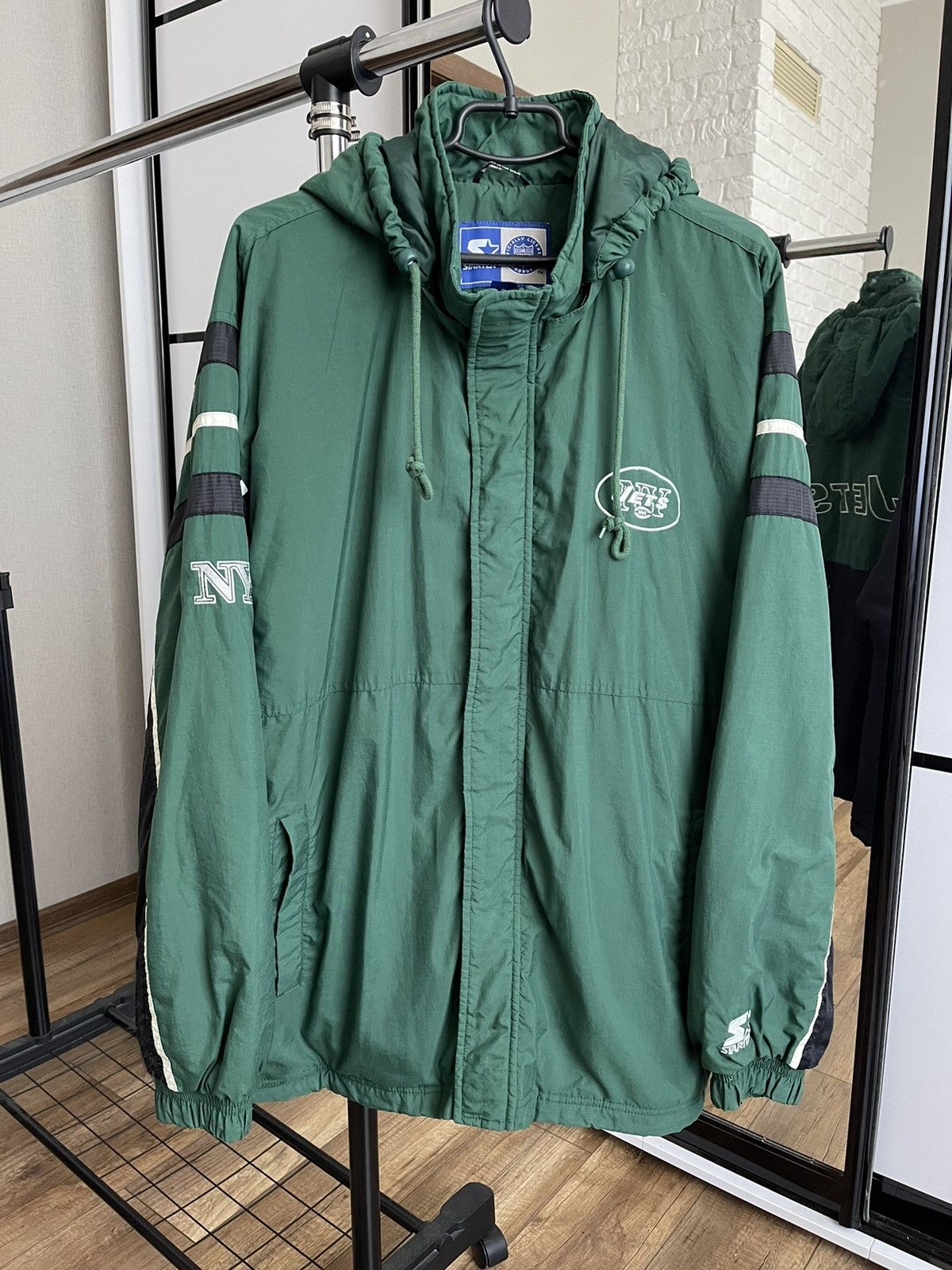 NFL New York NY Jets Starter Vintage Jacket 90s NFL Size US L / EU 52-54 / 3 - 5 Thumbnail