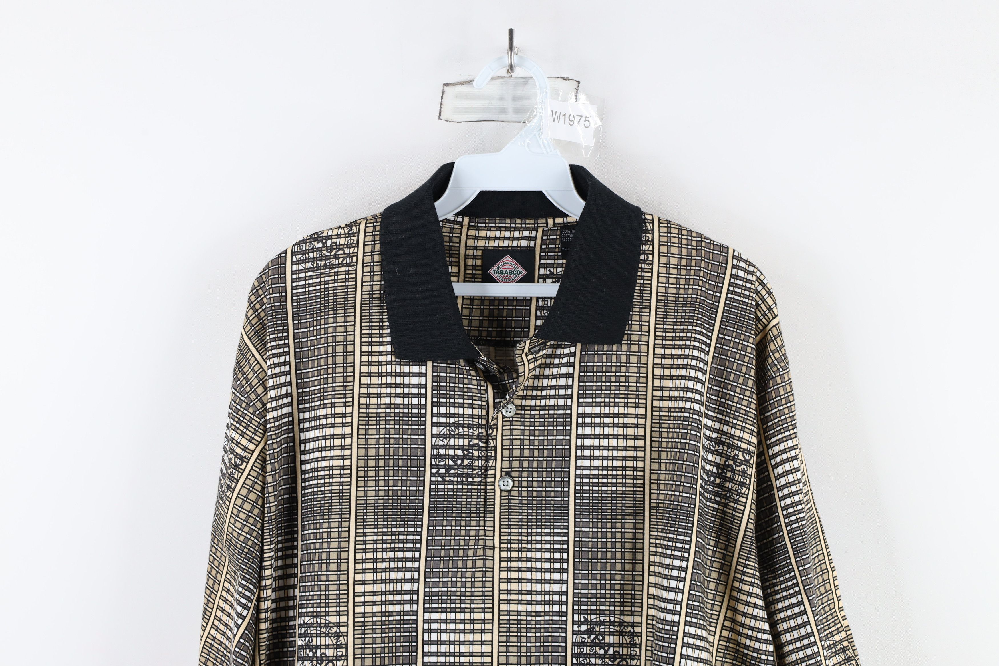 Vintage Vintage 90s Tabasco Hot Sauce All Over Print Polo Shirt Size US M / EU 48-50 / 2 - 2 Thumbnail