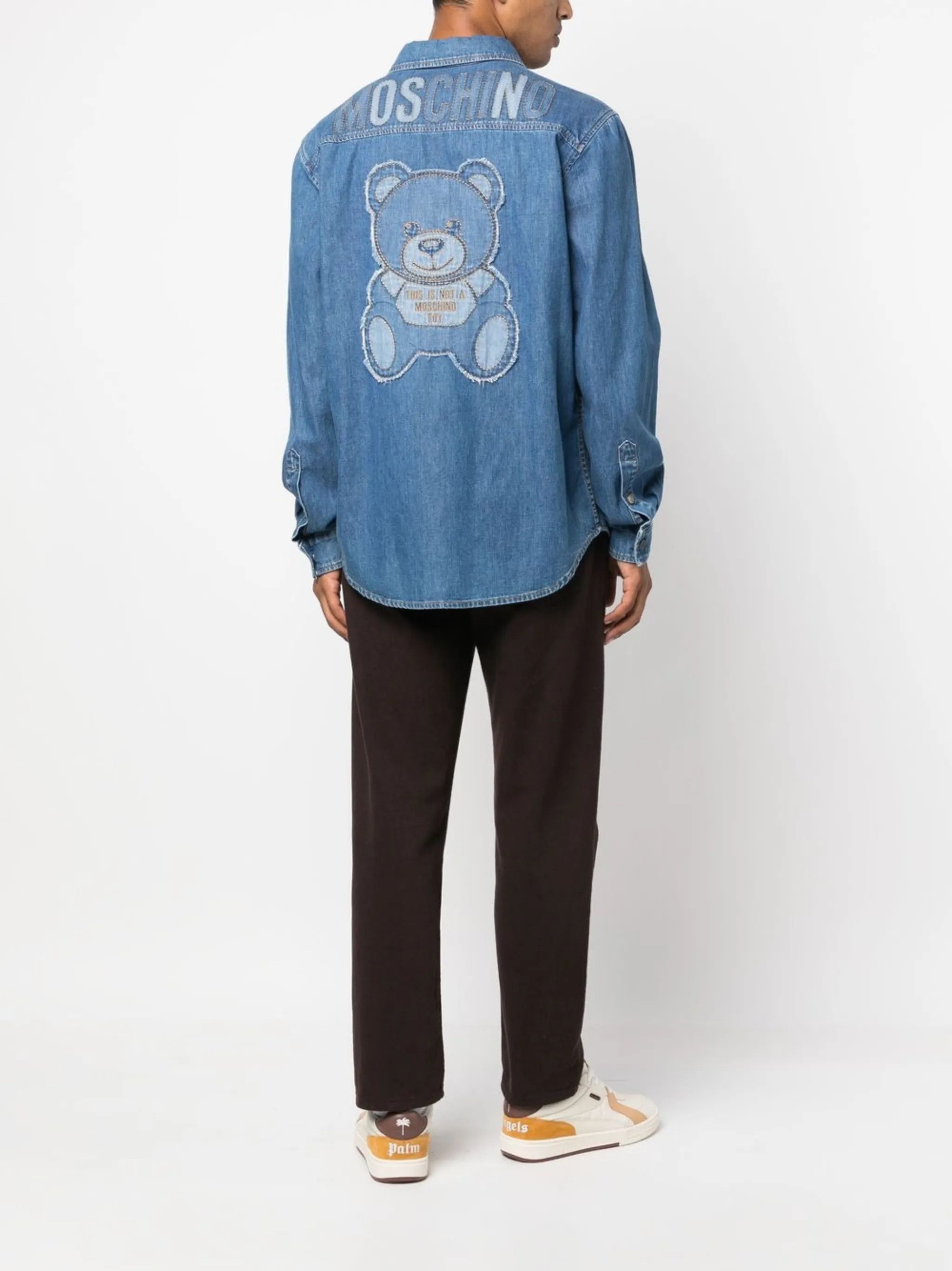 Moschino o1y0225 Denim Shirt in Blue Size US M / EU 48-50 / 2 - 2 Thumbnail