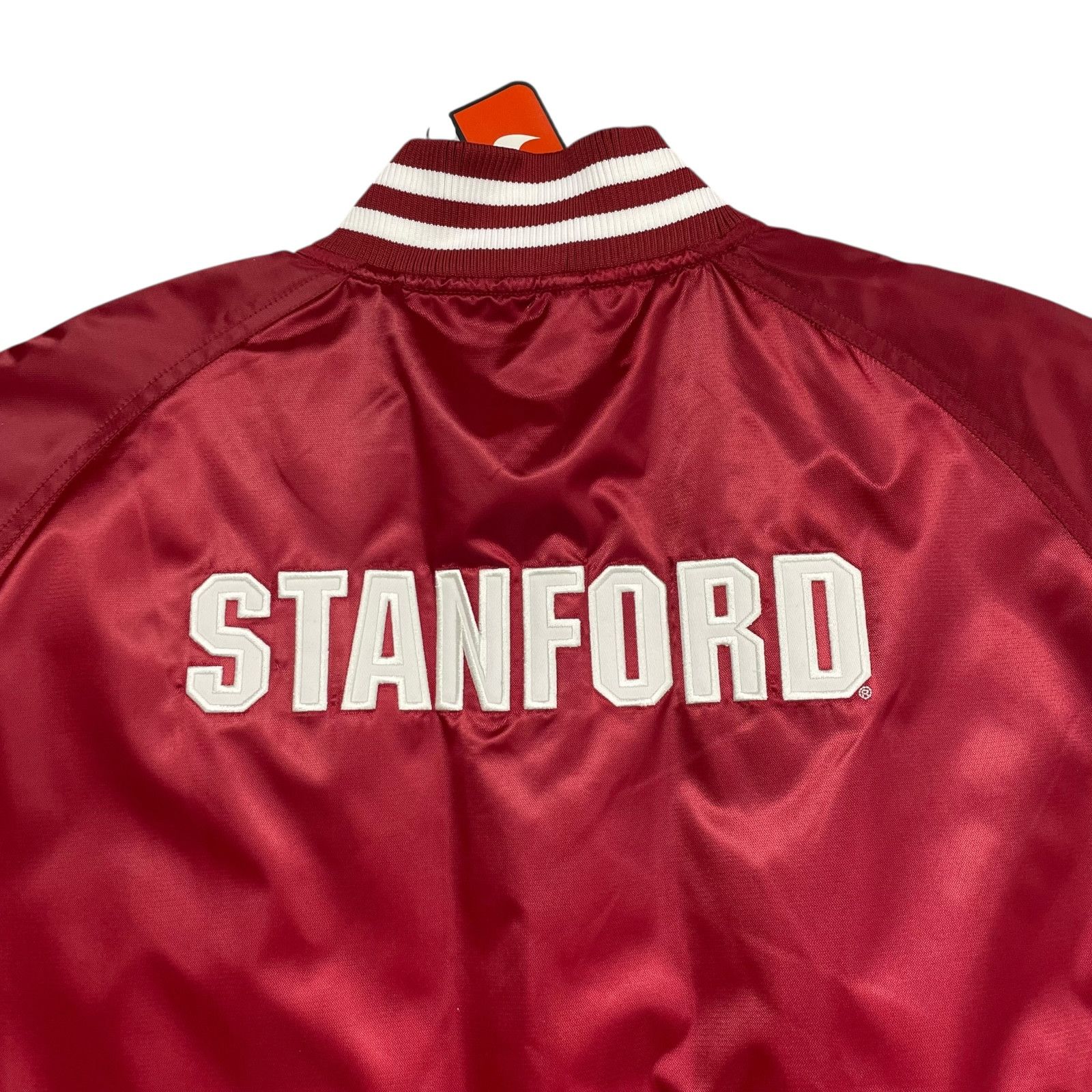 NCAA VTG 00s STANFORD CARDINAL NIKE TEAM SATIN BOMBER JACKET XL Size US XL / EU 56 / 4 - 3 Thumbnail