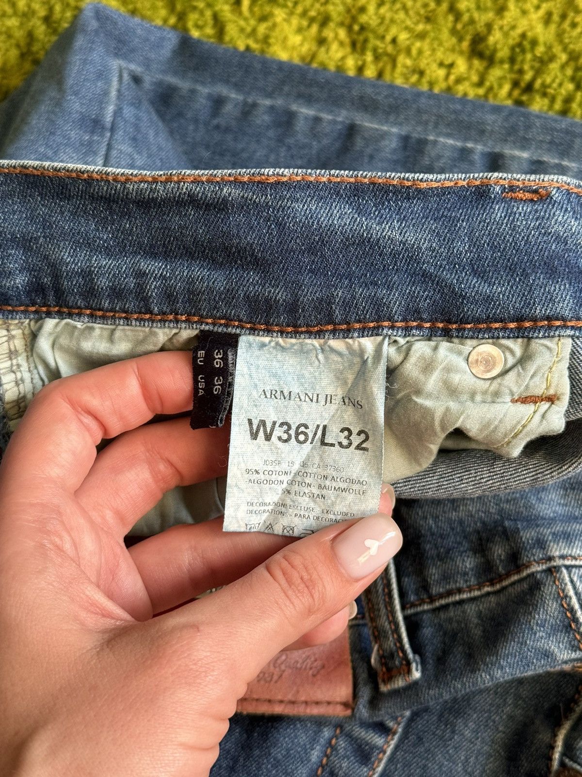 Armani × Giorgio Armani × Vintage Armani Jeans Y2K vintage jeans denim pants Size US 36 / EU 52 - 8 Thumbnail