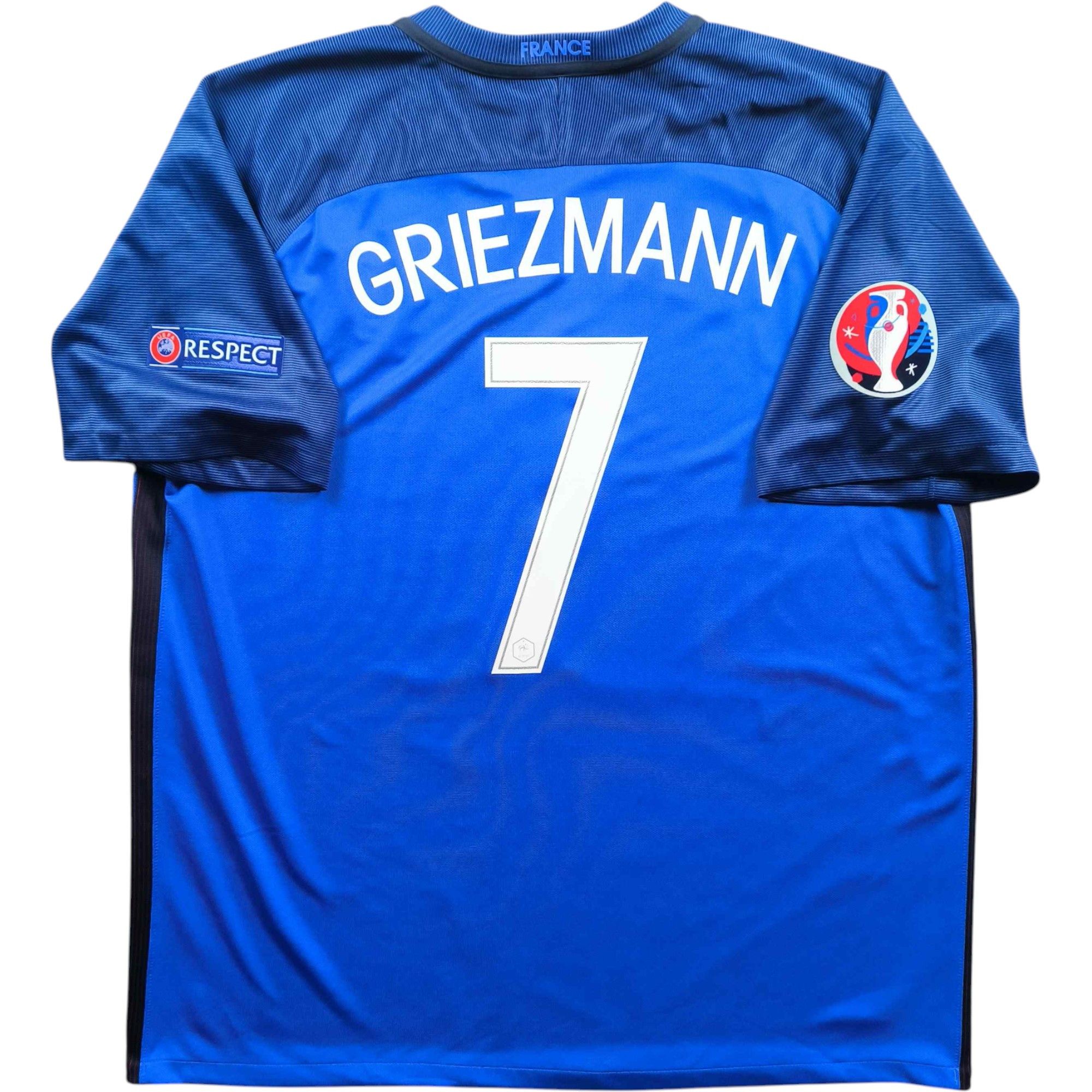 France 2016-18 Nike home Griezmann football jersey size XXL