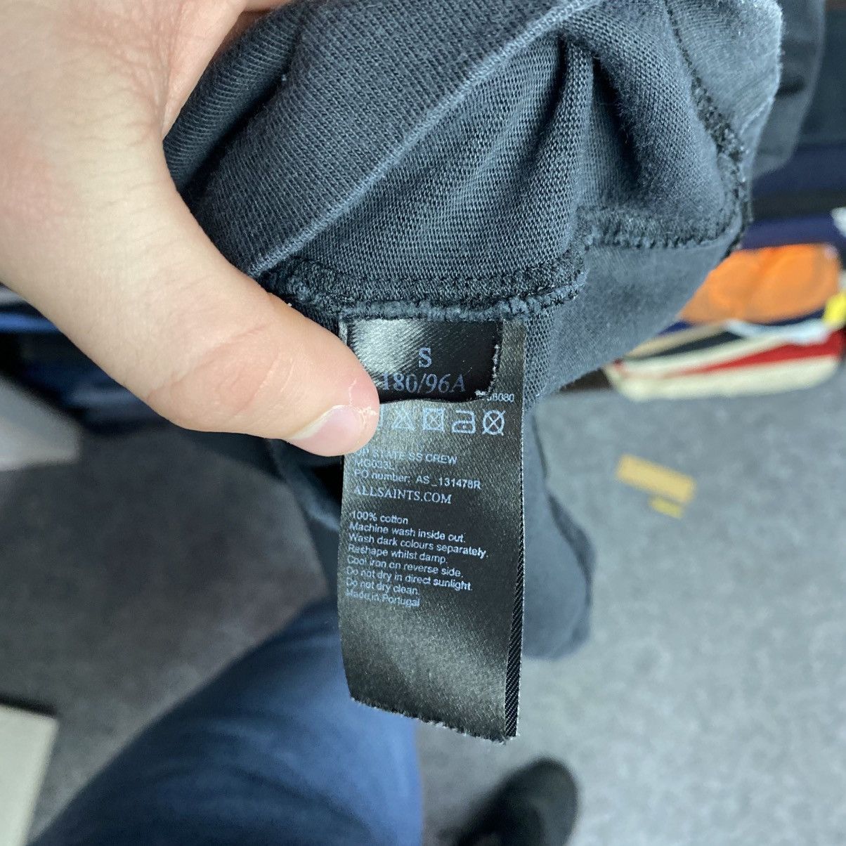 Allsaints Designer Allsaints Big Logo Black y2k streetwear tee size S Size US S / EU 44-46 / 1 - 7 Thumbnail