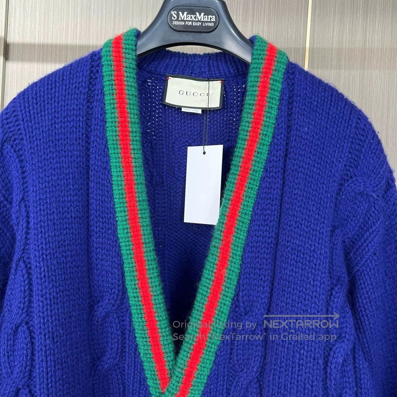 Gucci Gucci Embroidered Letter Knit Cardigan. Size S / US 4 / IT 40 - 3 Thumbnail