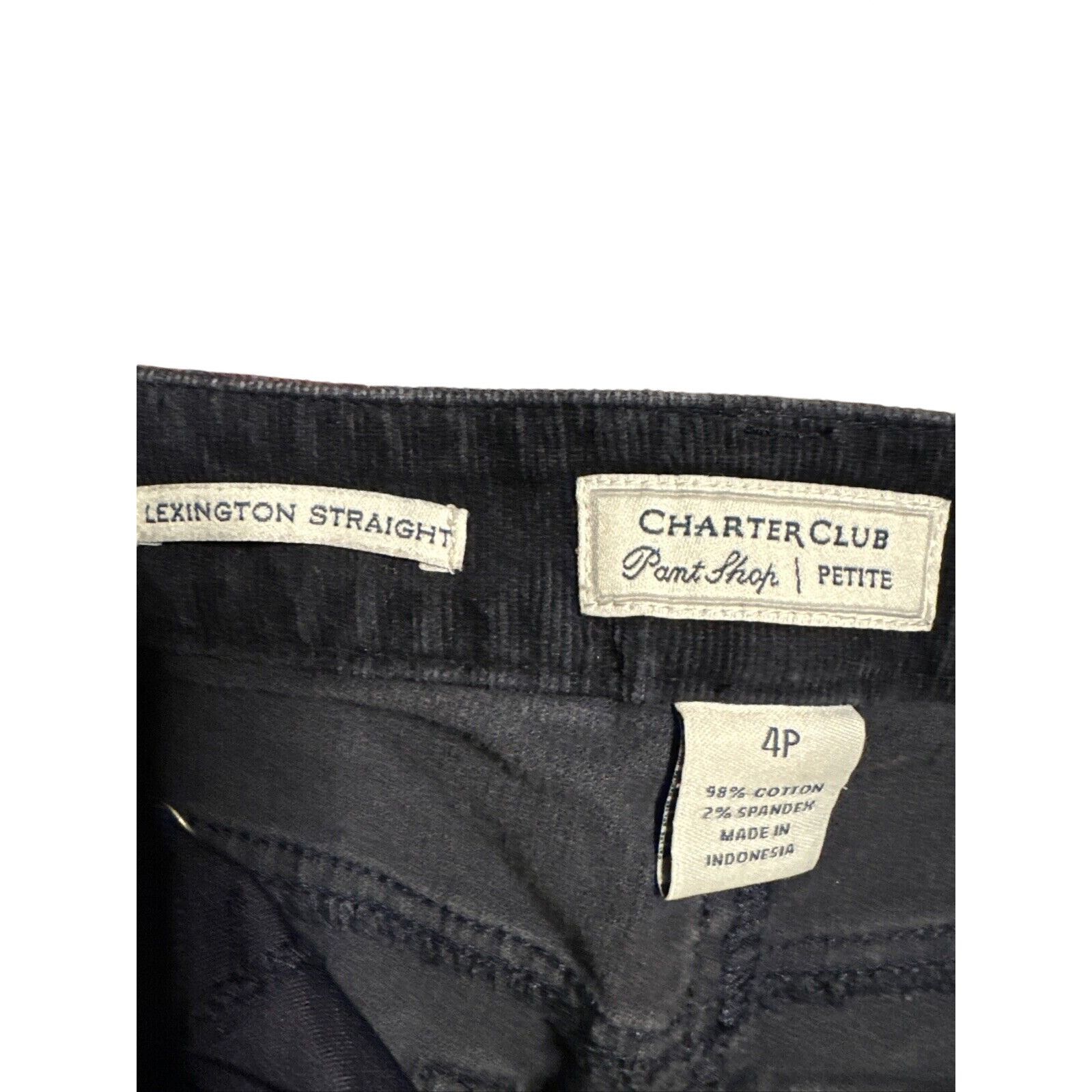 Other Charter Club Petite Lexington Corduroy Straight-Leg Pants Si Size 27" / US 4 / IT 40 - 3 Thumbnail