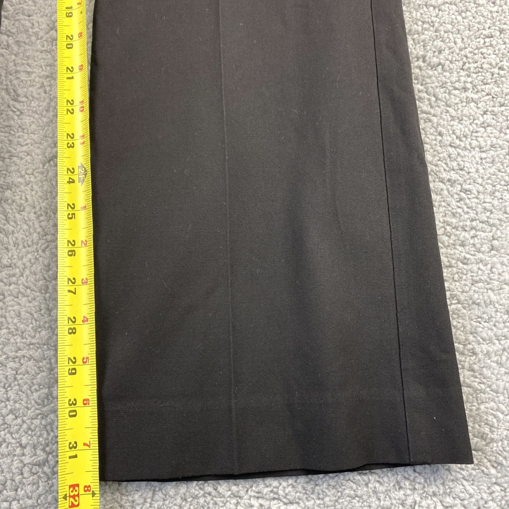 Ann Taylor Ann Taylor Dress Pants Women's Size 8 Black Mid-Rise Straight Leg Regular Fit Size 30" / US 8 / IT 44 - 7 Thumbnail