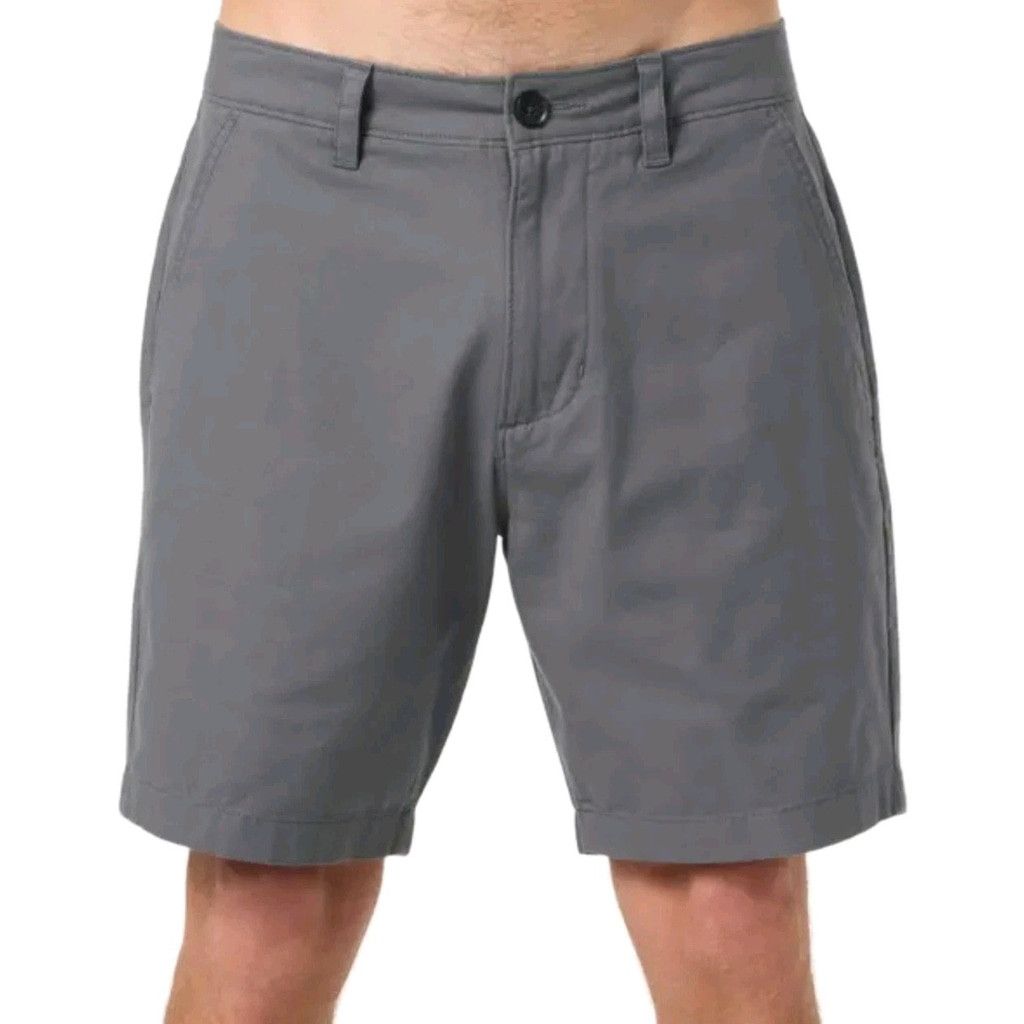 O'Neill O'NEILL Men's Flat Front Slash Pockets Zip-Fly Gray Shorts Size US 32 / EU 48 - 1 Thumbnail