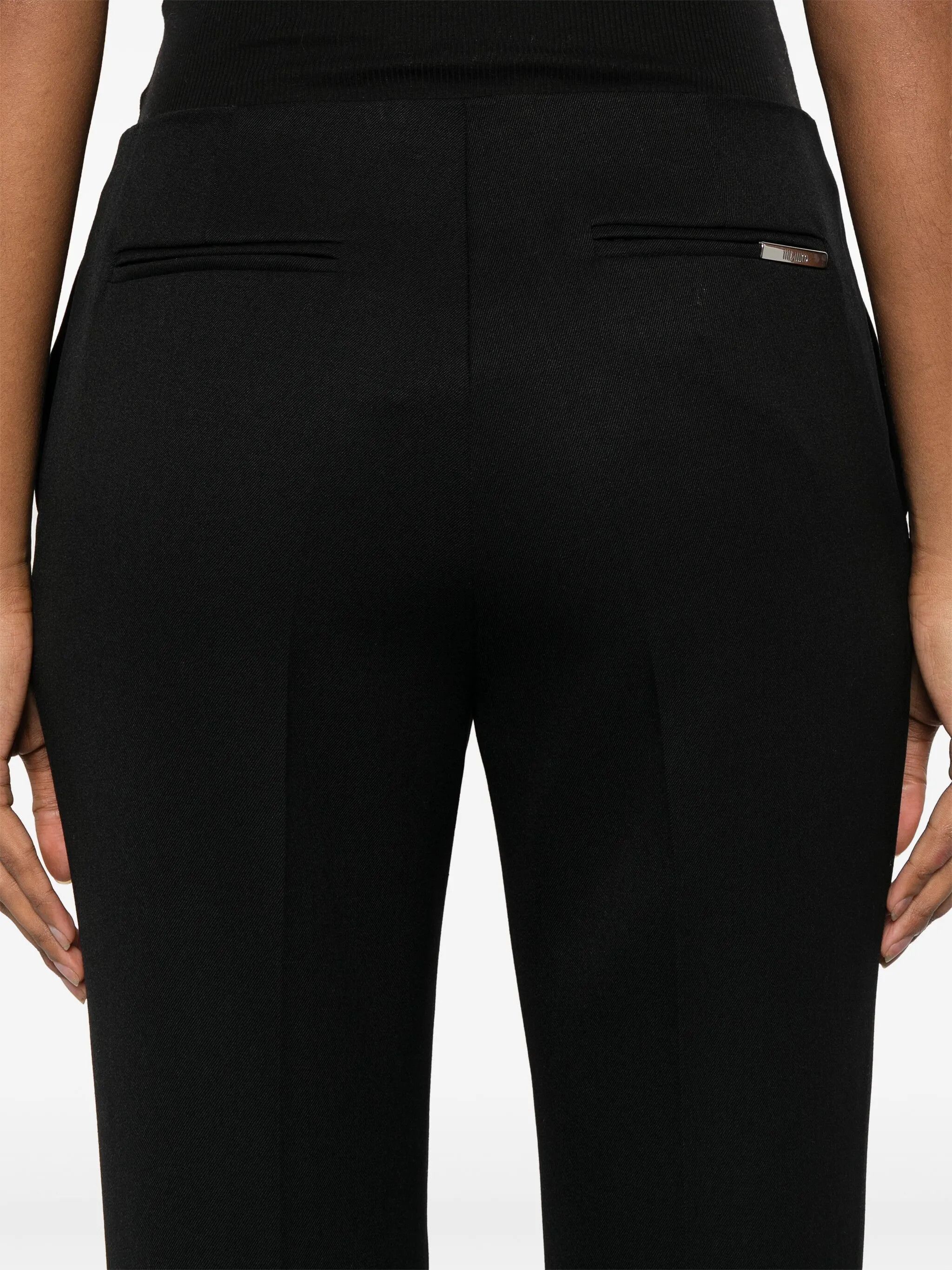The Attico o1s22i1n0325 Woolen Cigarette Pant in Black Size 26" / US 2 / IT 38 - 5 Thumbnail