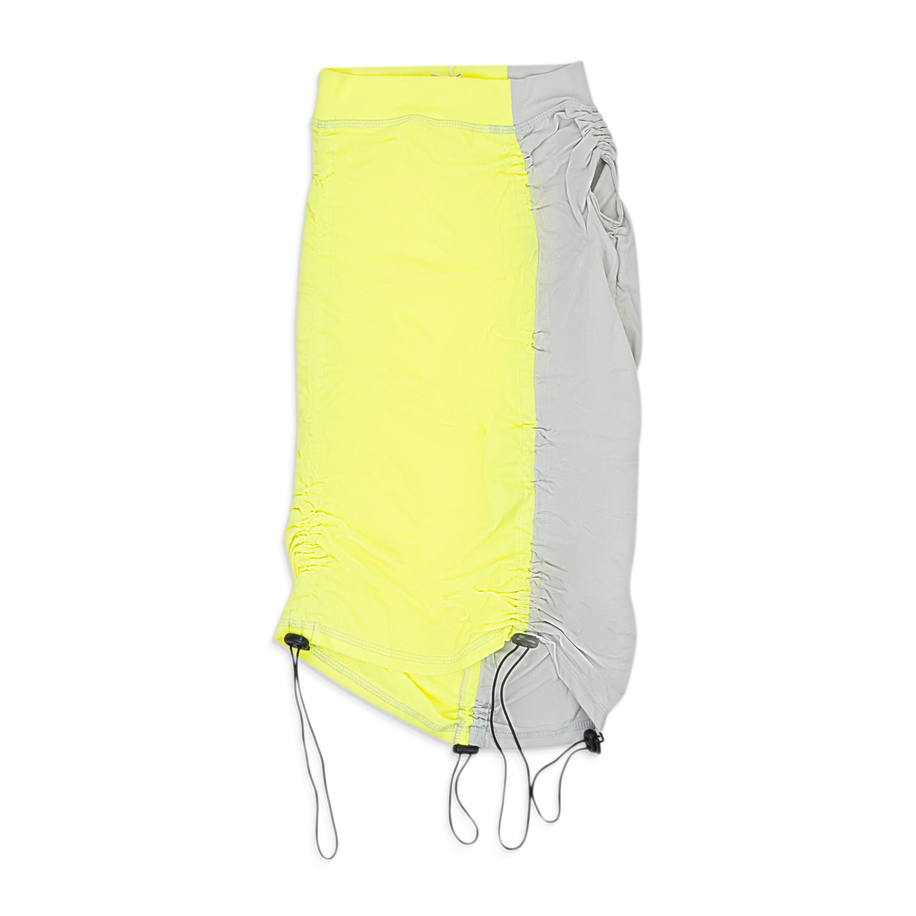 CENIZA FOSFORILOCA DRAWSTRING PEGADITA YELLOW SKIRT SIZE M