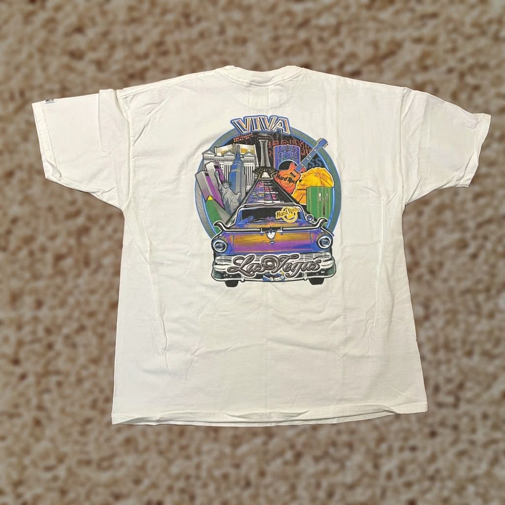 Hard Rock Cafe VINTAGE Hard Rock Cafe T-Shirt Viva Las Vegas USA 2XL Mens Size US XXL / EU 58 / 5 - 1 Thumbnail