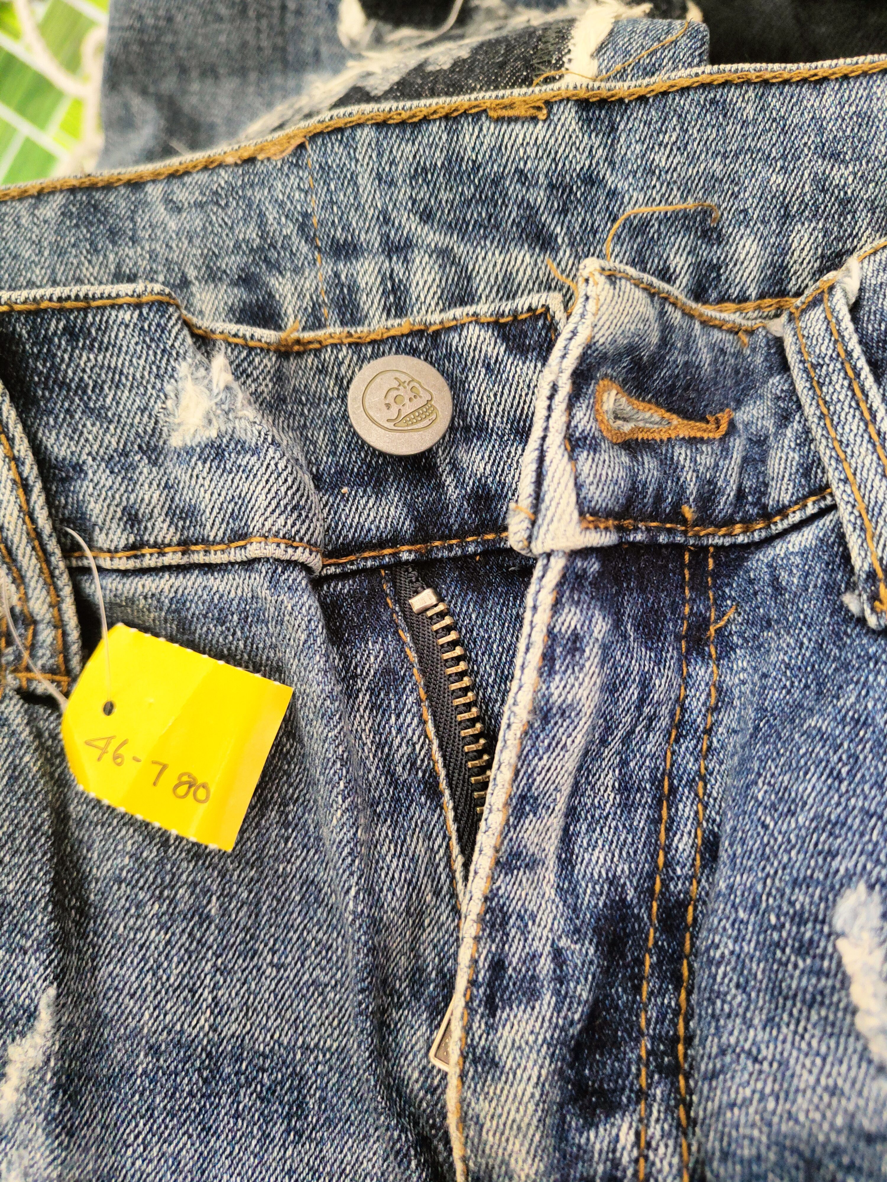 Cheap Monday DL Cheap Monday Blue Distressed Ripped Jeans #46-780 Size US 26 / EU 42 - 17 Thumbnail