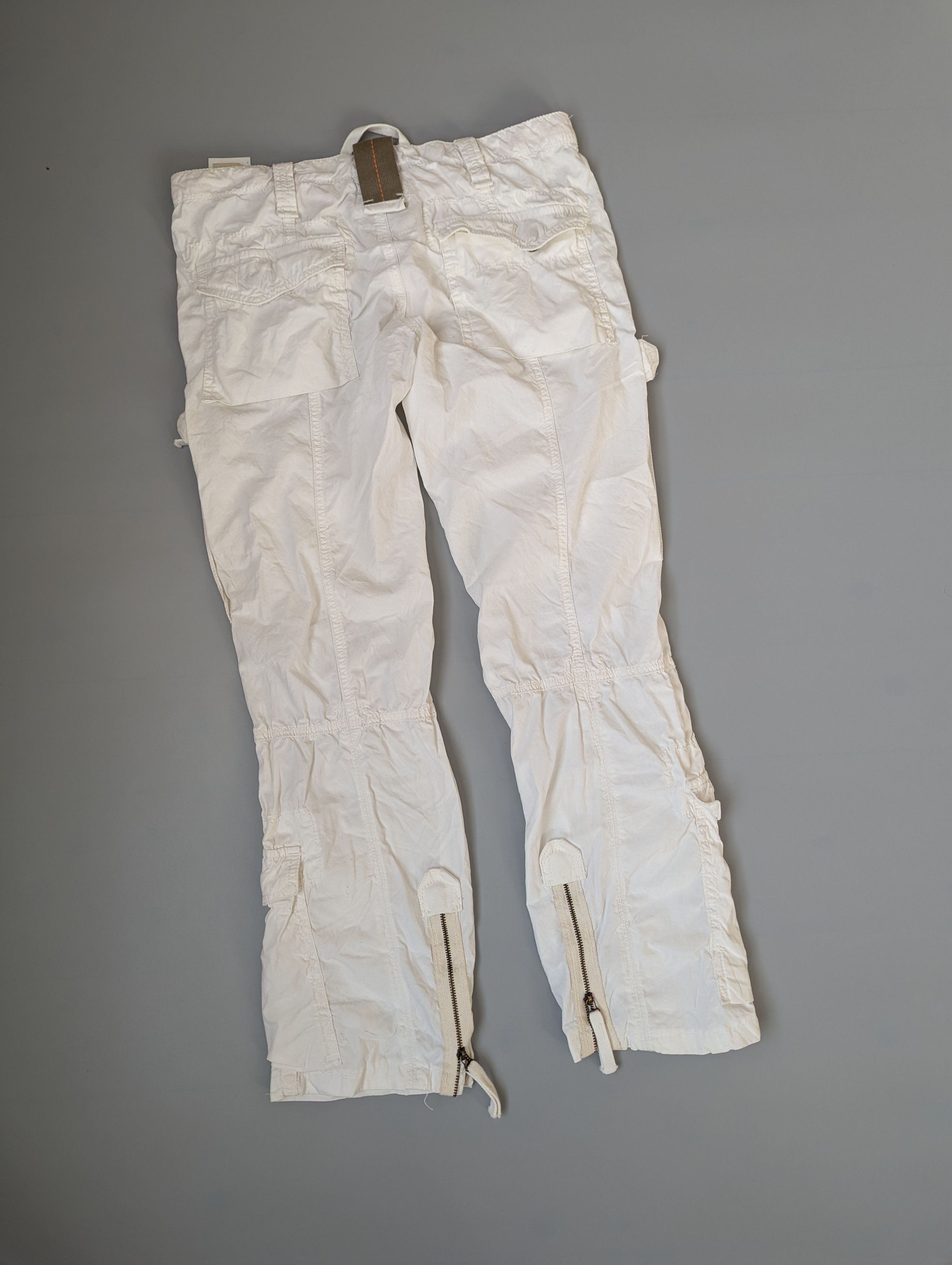 Parajumpers Parajumpers Women's white Multipocket Cargo Cotton Pants Size 29" - 10 Thumbnail