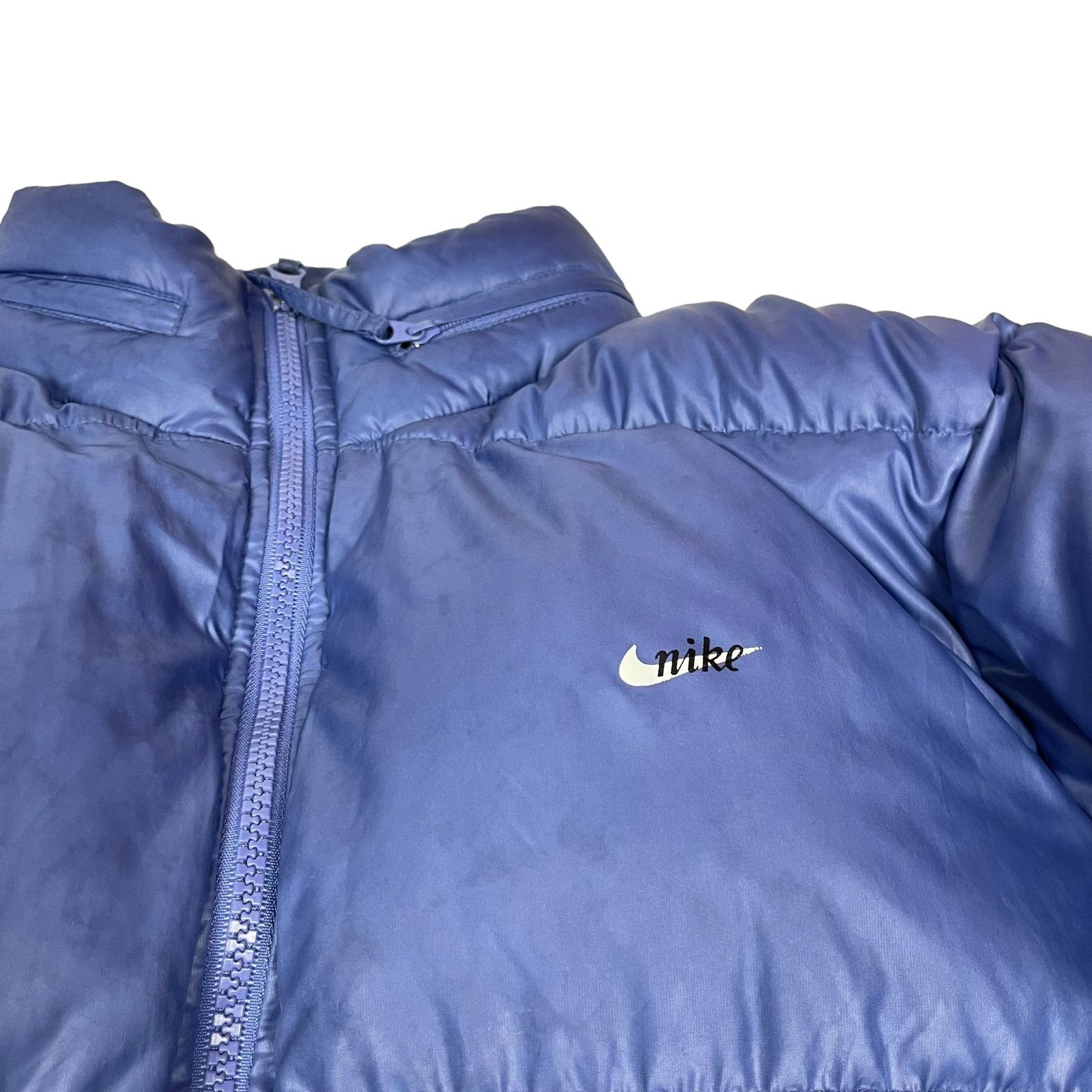 Nike × Vintage Nike Men's Purple Long Sleeve Full Zip Puffer Jacket Medium Size US M / EU 48-50 / 2 - 3 Thumbnail